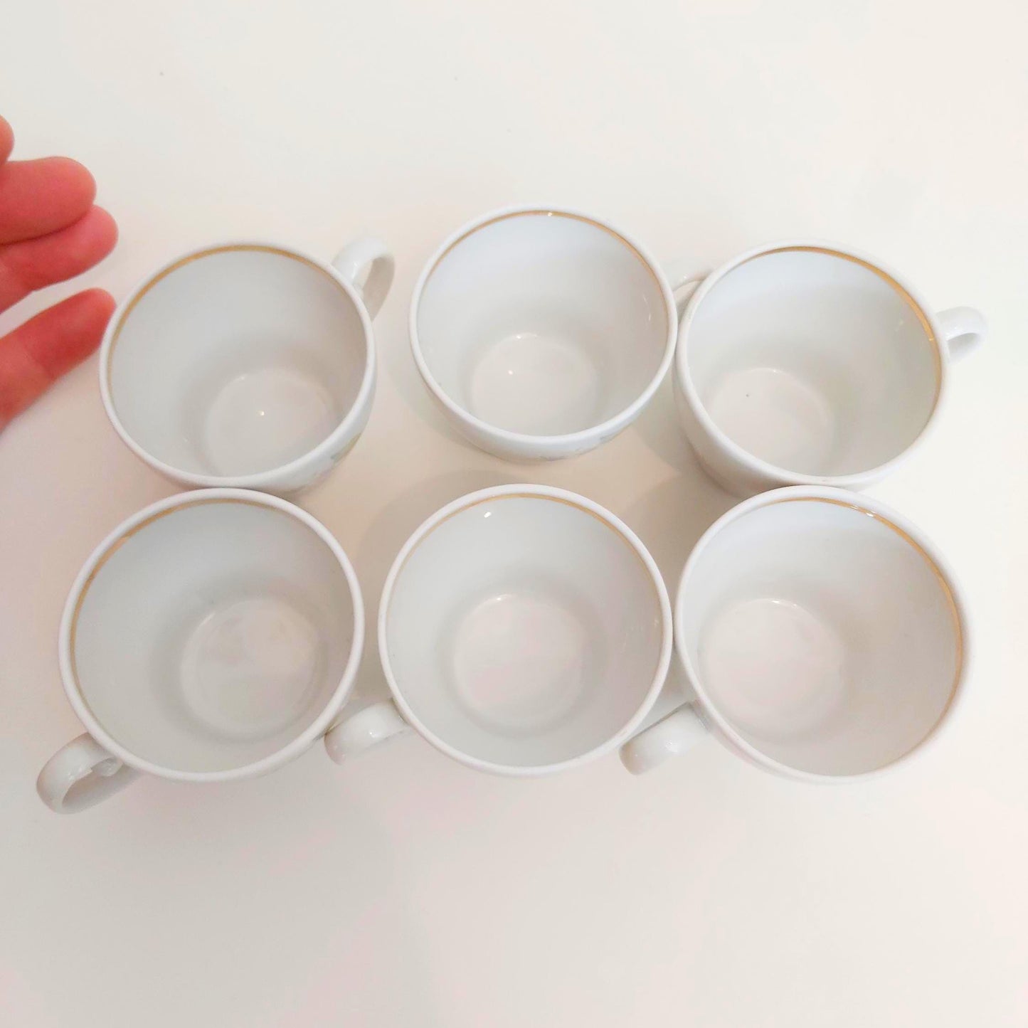 Set of 6 Small Vintage Flower Coffee Espresso Cups, Made in Belarus