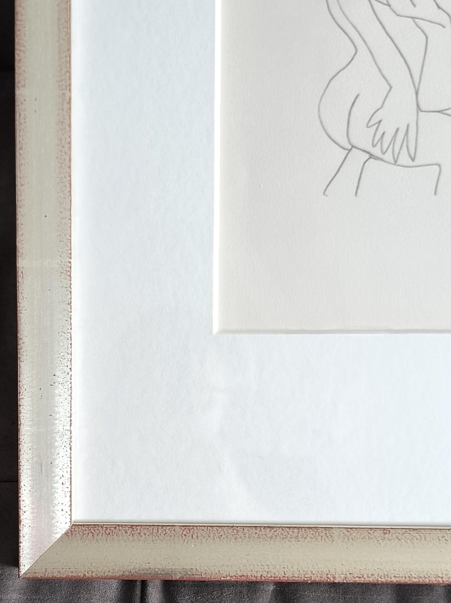 Pablo Picasso Lithograph 2 No.198/666, "Le Gout du Bonheur", Arches Paper 1964, Framed