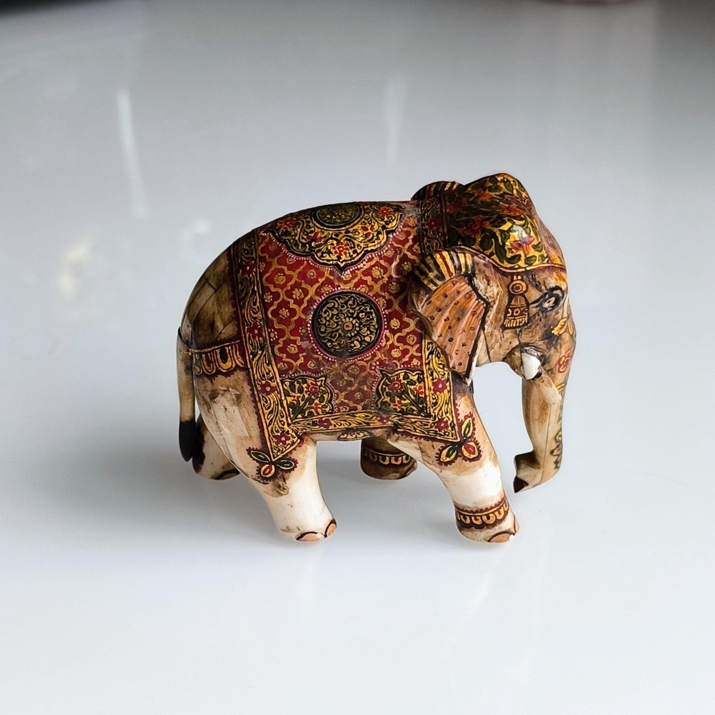 Elephant Statue, Traditional Asian Decorations, Gray Stone Pieces, 1960s