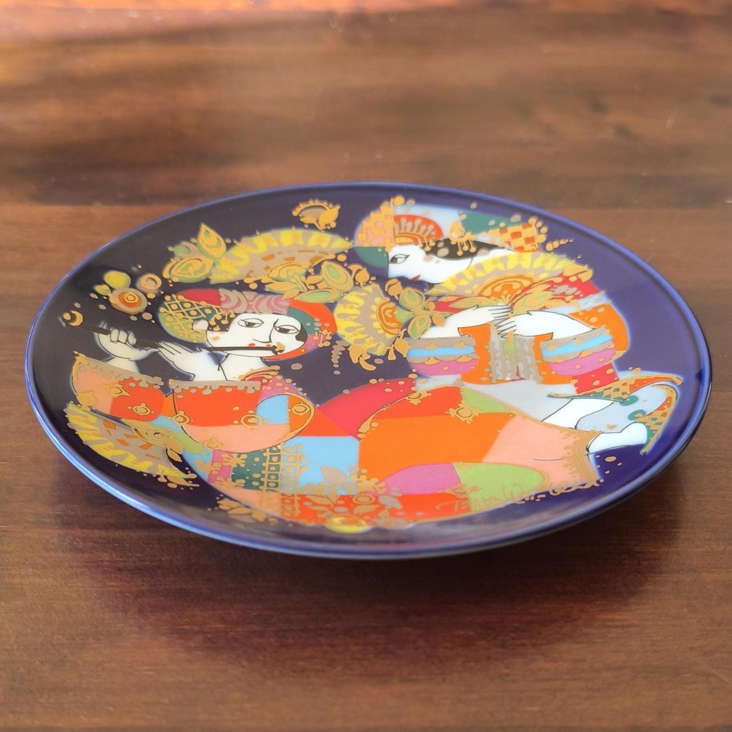Oriental Night Music Plate, Rosenthal Porcelain 1976