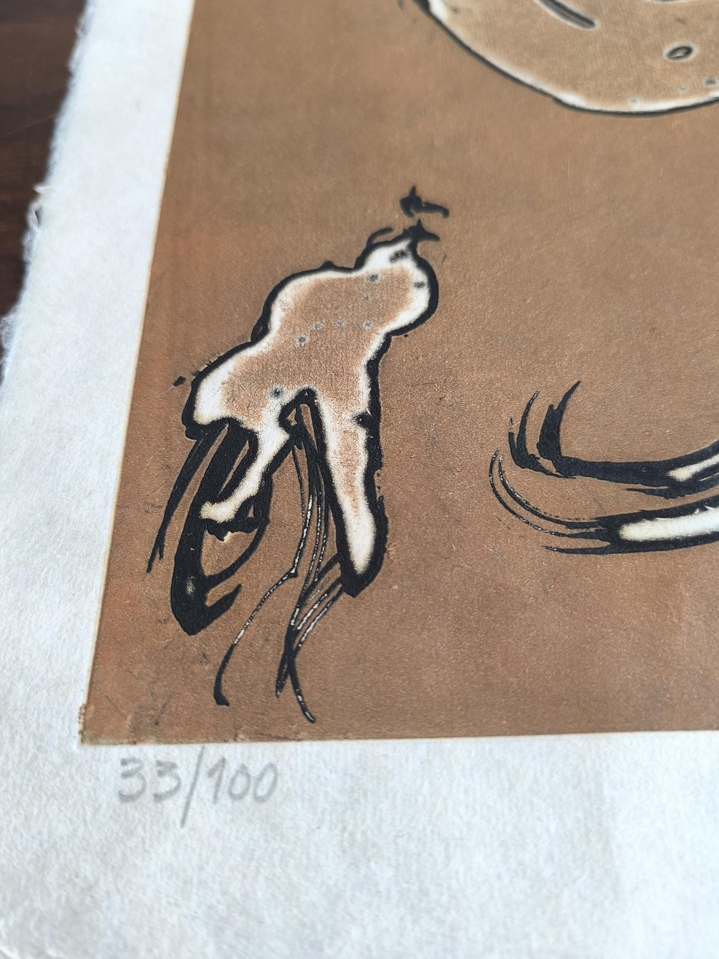 Horst Janssen Lithograph "Elephant", Colored Aquatint 1995, Signed by Heir