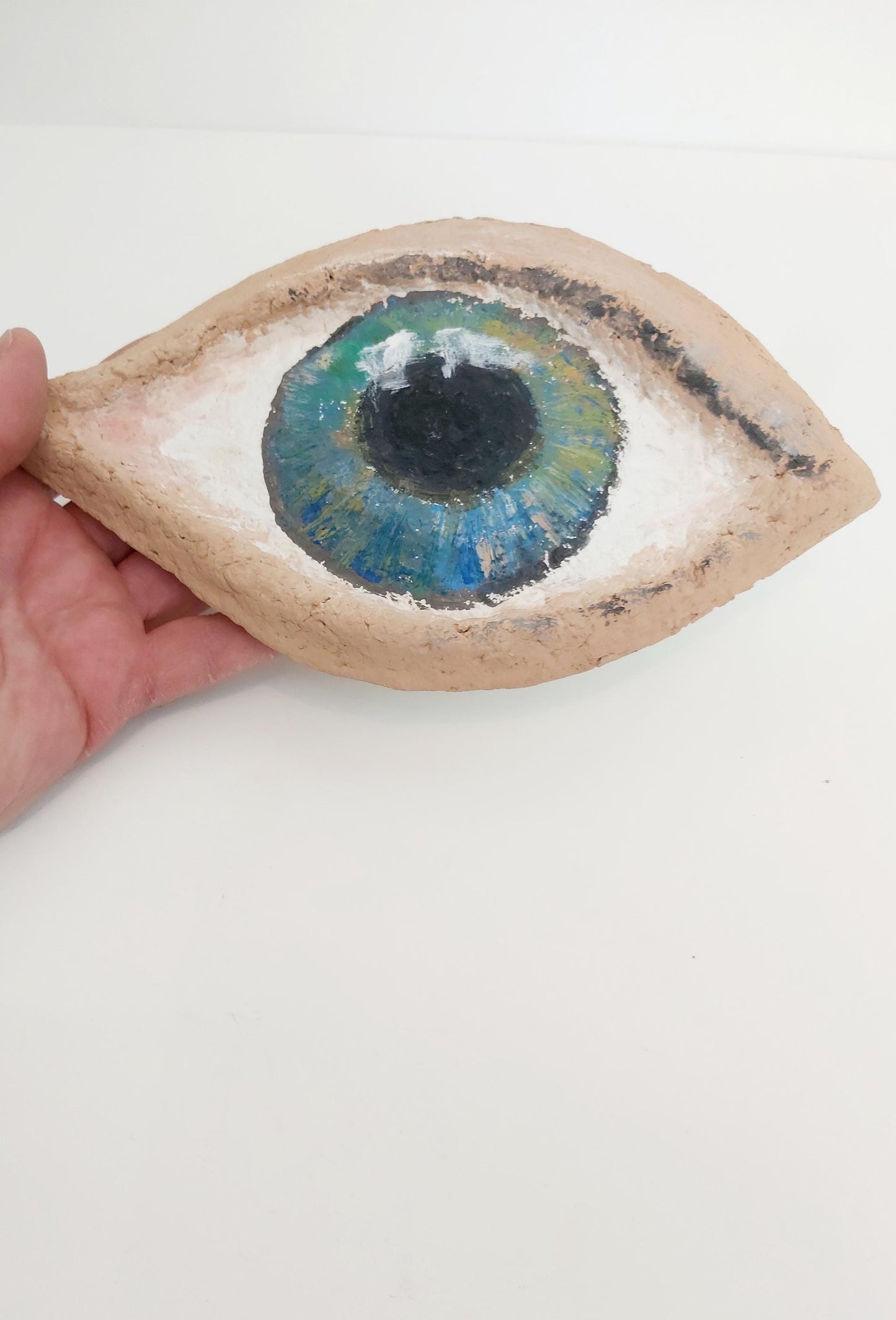 Handmade Human Eye Sculpture Art, Medicine-Inspired Gift for Home Decor