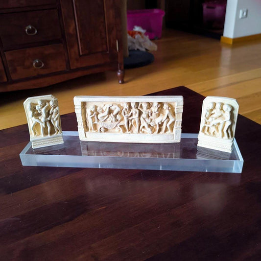 Kama Sutra Triptych Replica Polymer Resin 1970
