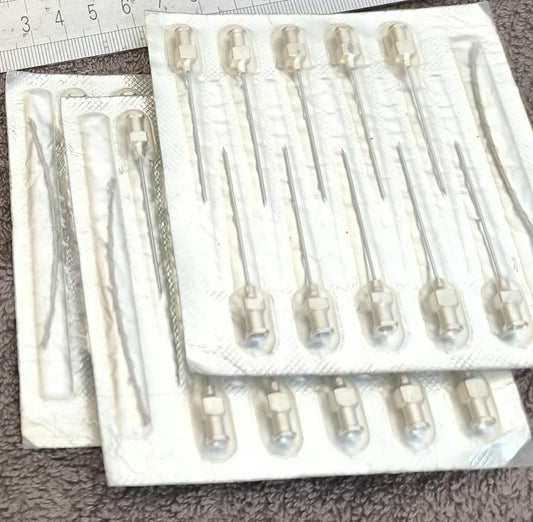 USSR Medical  Injection Needles: 10-Piece Medical Memorabilia 1980s