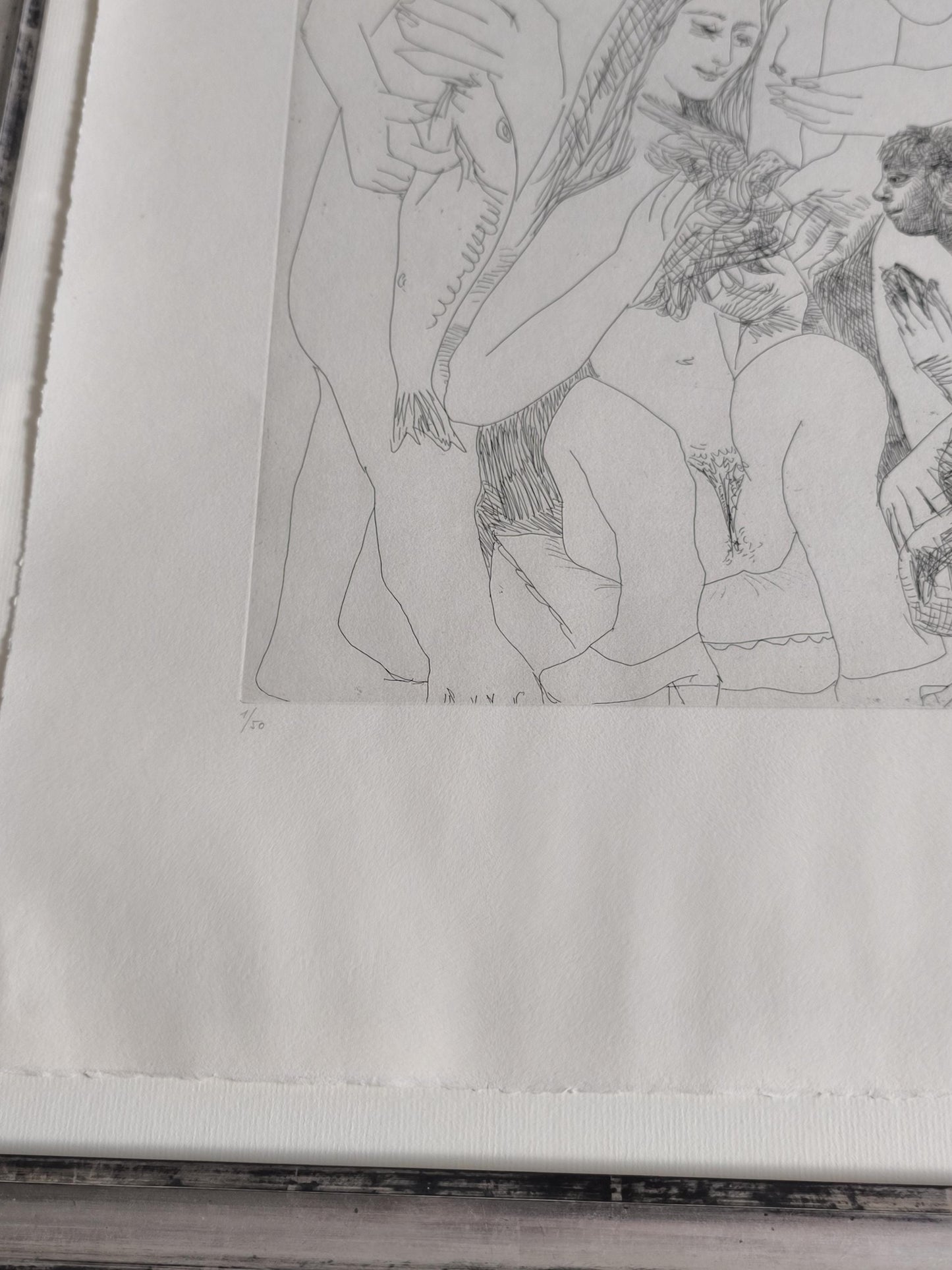 Signed Picasso Lithograph: Vieil Homme, 1 of 50, Series 347, Limited Edition