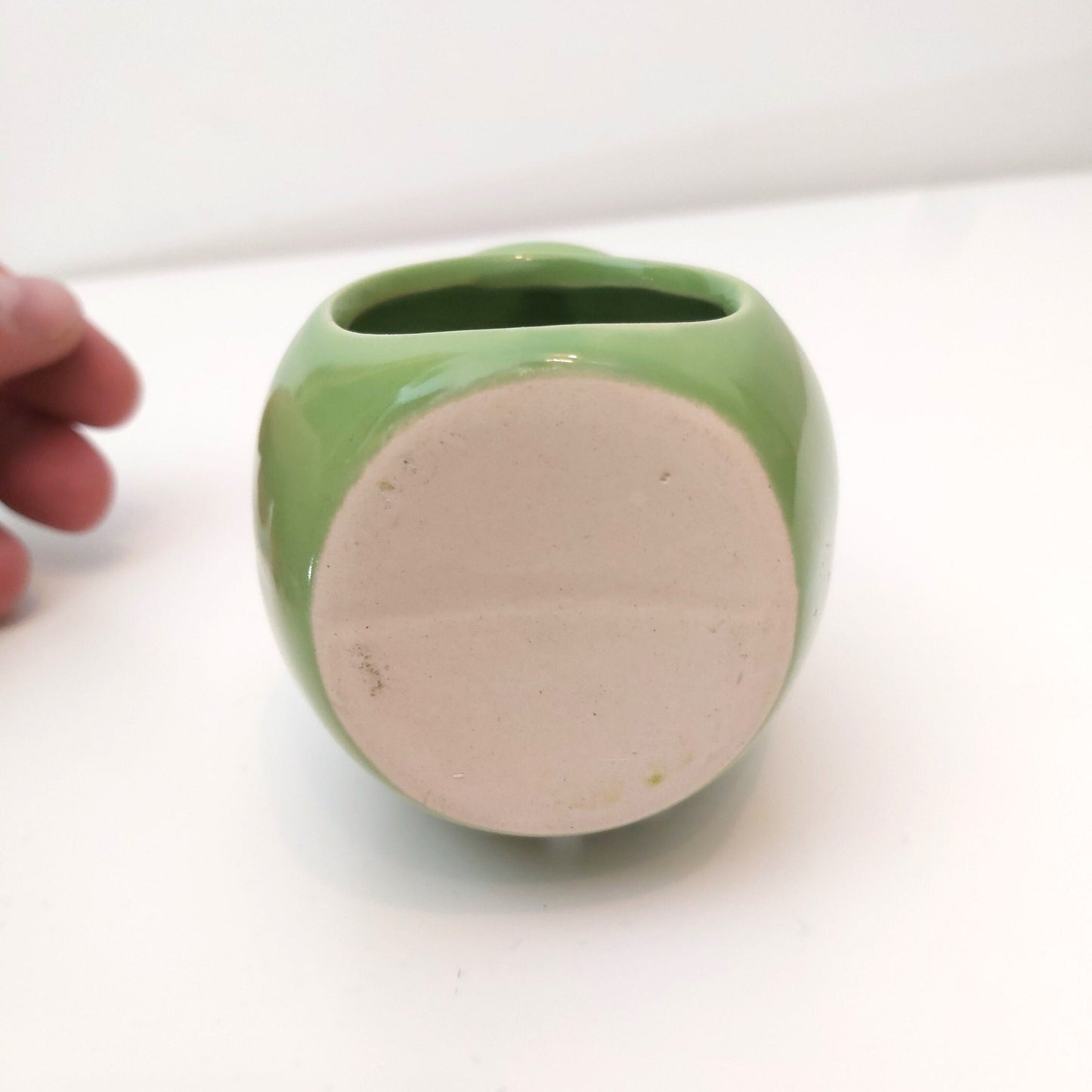 Vintage Green Ceramic Oil Burner: Tea Light Wax Melt Aroma Therapy