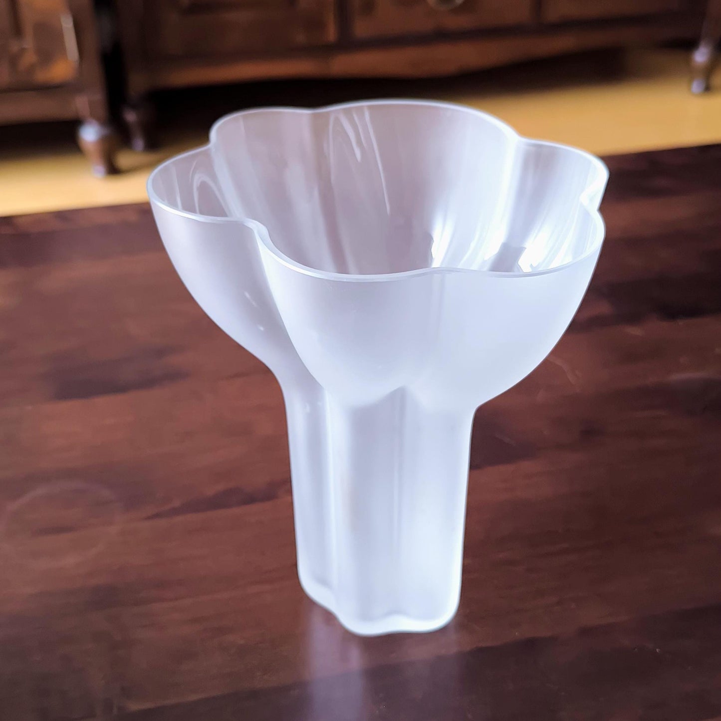 Satin Glass Vase Tulip Rosenthal, Tapio Wirkkala, 1980s