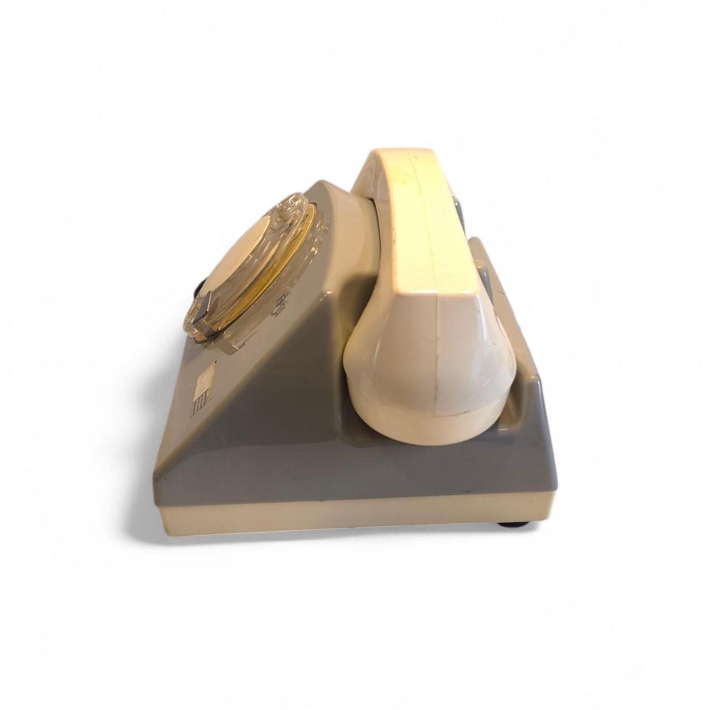 Gray & White Fixed-Line Analog Rotary Phone – Telkom RWT Aster 72 (1980)