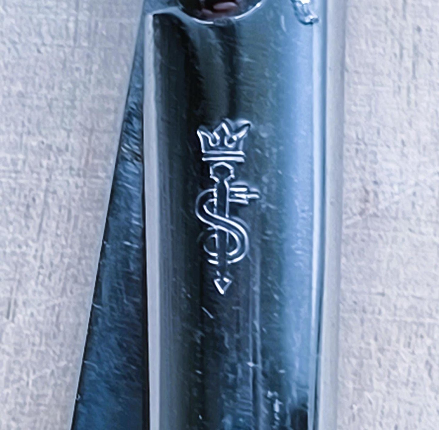 Antique Steel Gynecological Surgical Clamp – Medical Tool, Unique No. 23, Original Brand Instrument 1960s