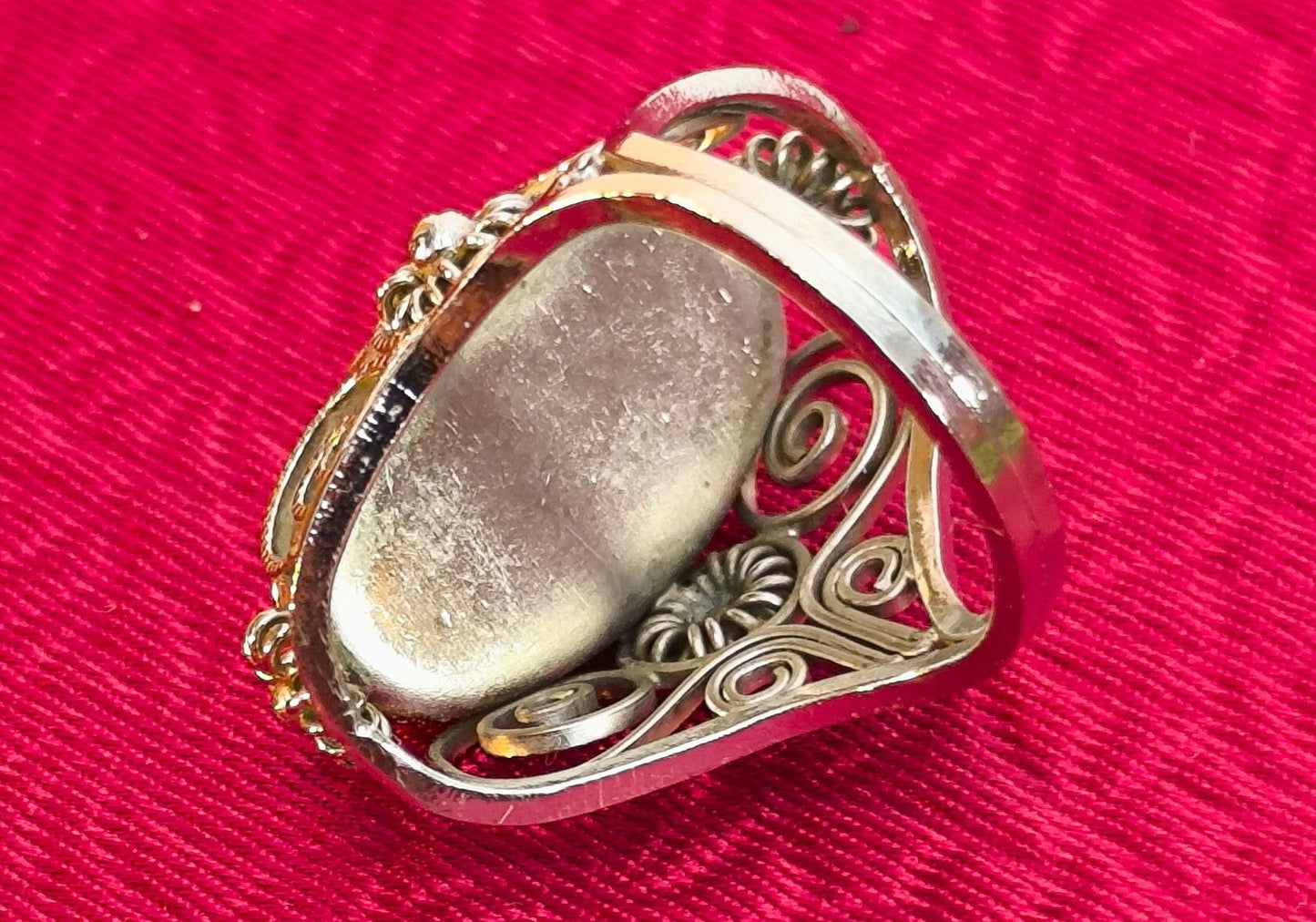 Baltic Amber Ring: Melchior Filigree, Handmade in Lithuania