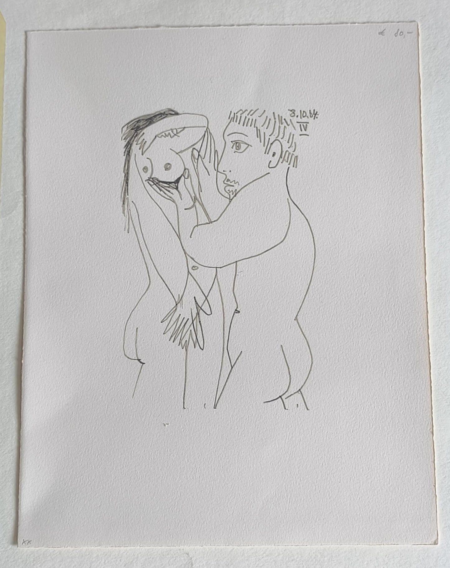 Pablo Picasso Lithograph 1 No.198/666, "Le Gout du Bonheur", Arches Paper 1964, Unframed