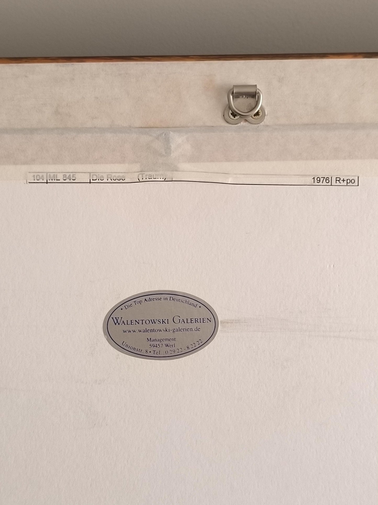 Salvador Dalí Signed Drypoint "Rose (Dream)", Limited Edition, Framed 1976