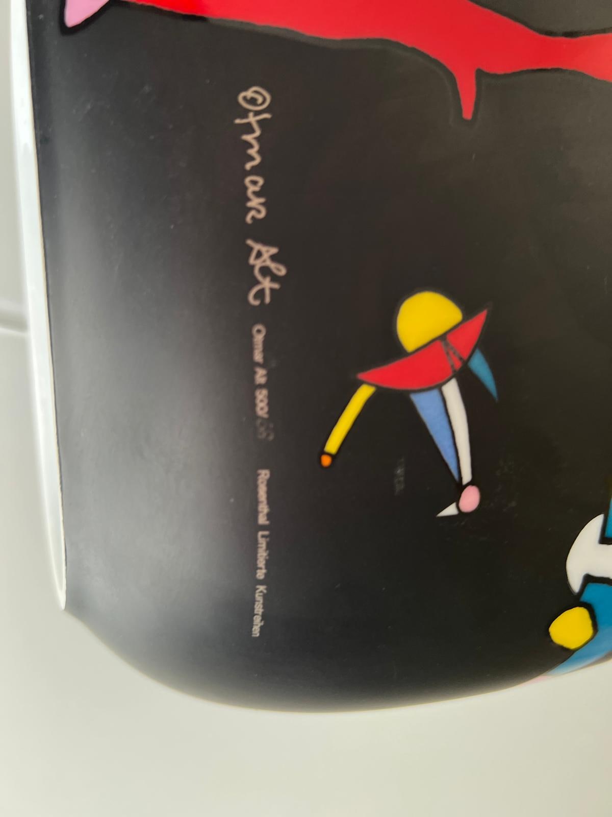 Otmar Alt Rosenthal Porcelain Vase "Suomi" Limited Edition 1978