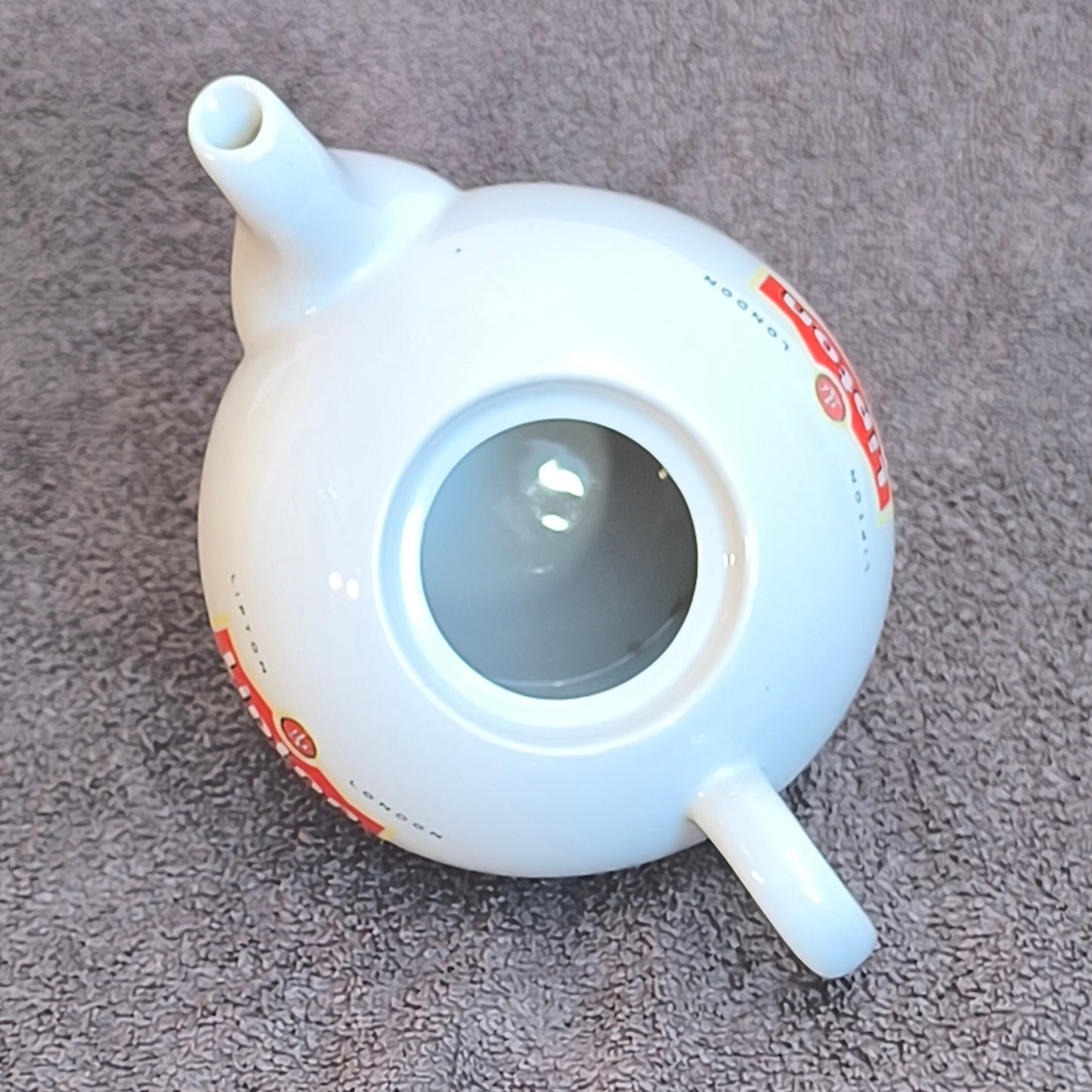 1990s Lipton Collectible Teapot, White Tea Pot, Vintage Ceramic