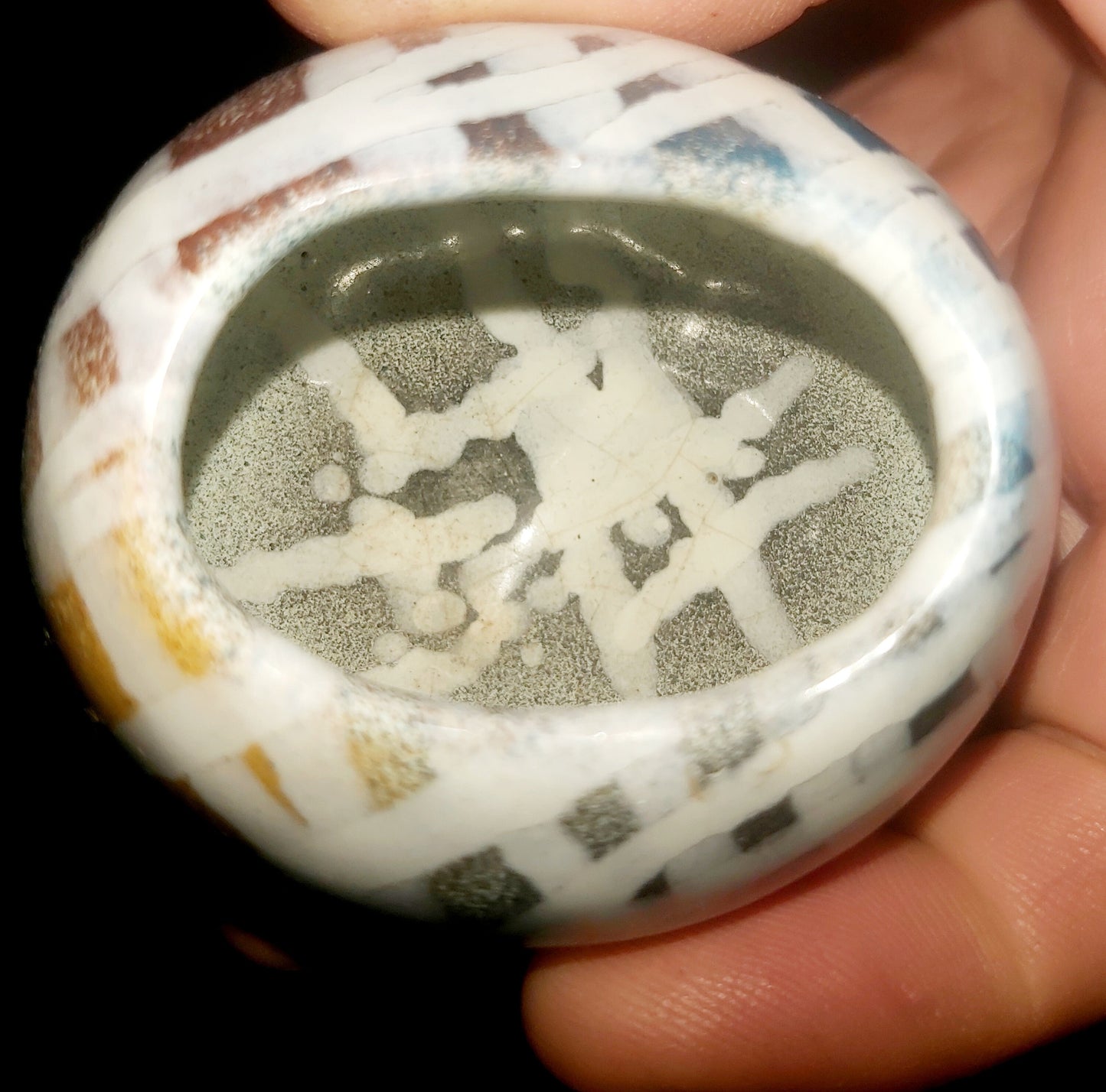 Handmade Ceramic Bud Vase: Multicolored Glazed Clay Decor