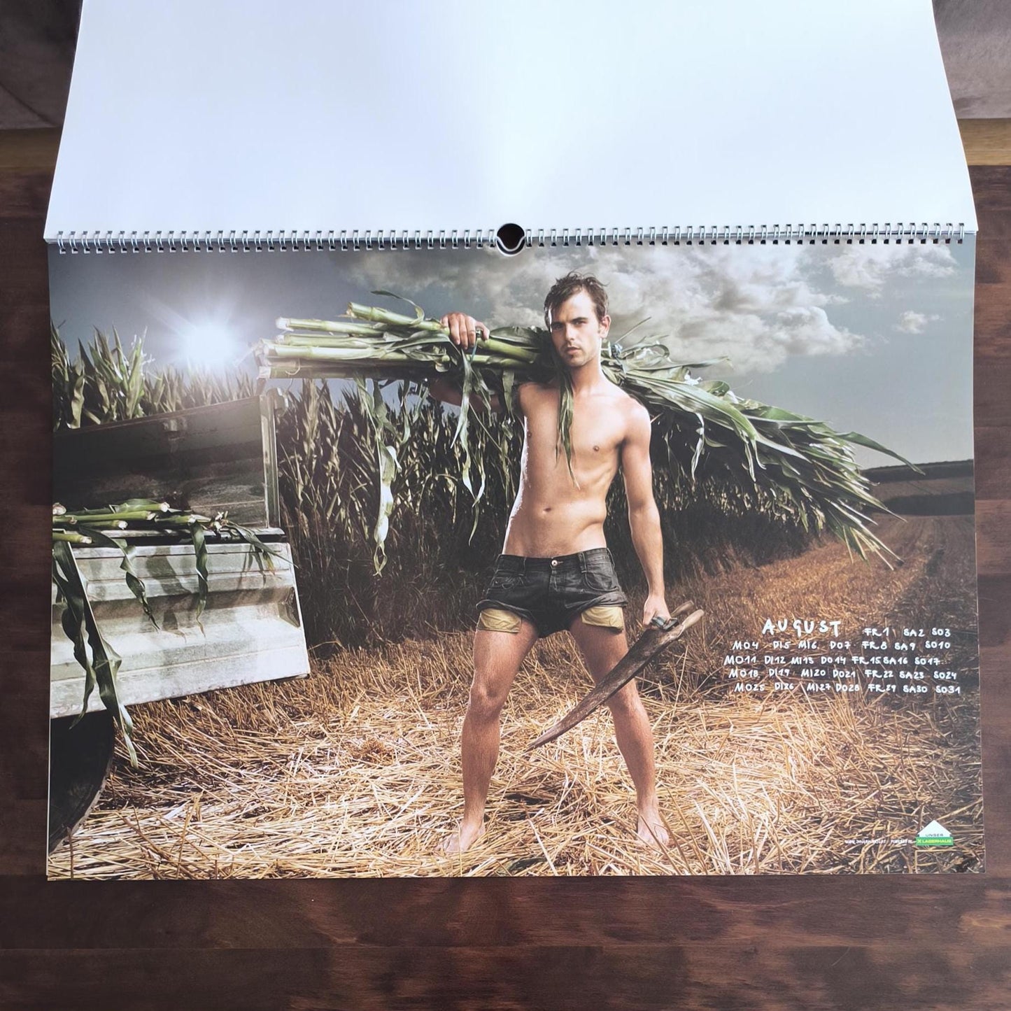 Jungbauernkalender Austrian Farmers Men Calendar