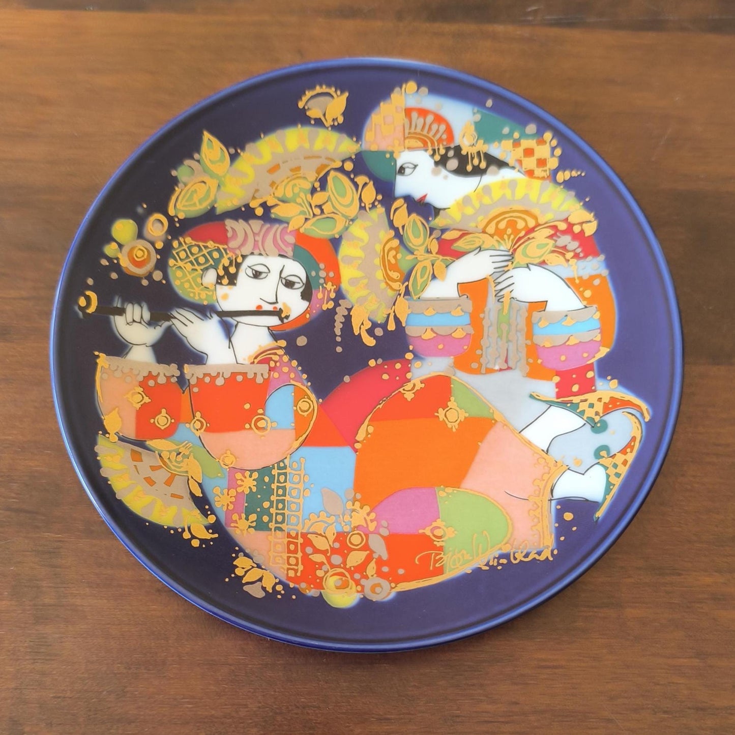 Oriental Night Music Plate, Rosenthal Porcelain 1976