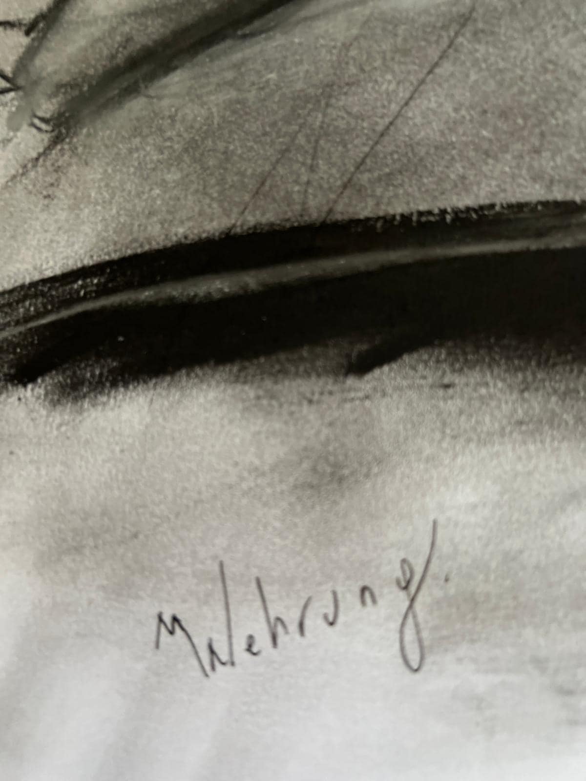 Charcoal Nude Female Drawing Framed 60×80 cm