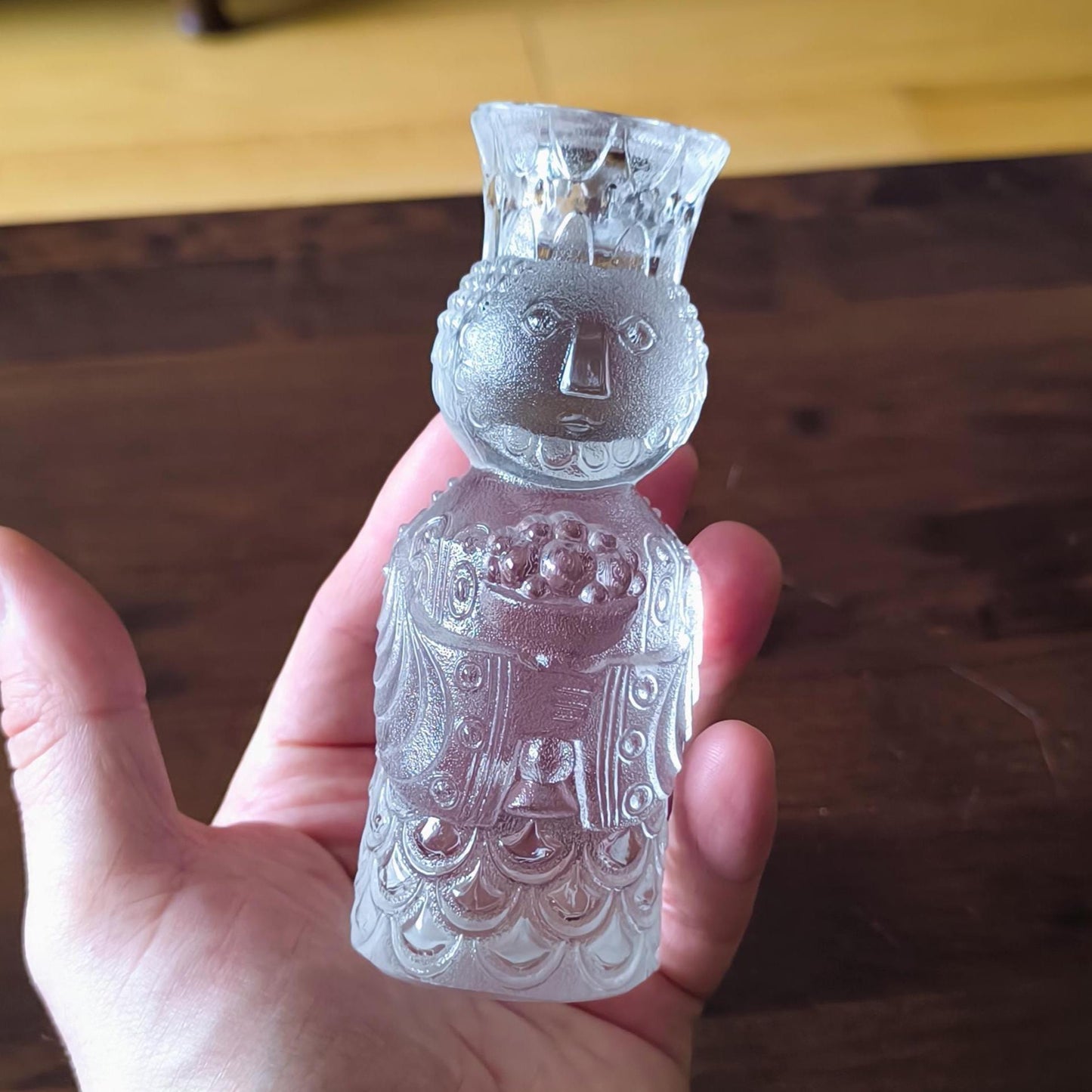 Rosenthal Three Kings crystal candlestick set, Bjorn Winblad Crystal Candleholders, 1960s