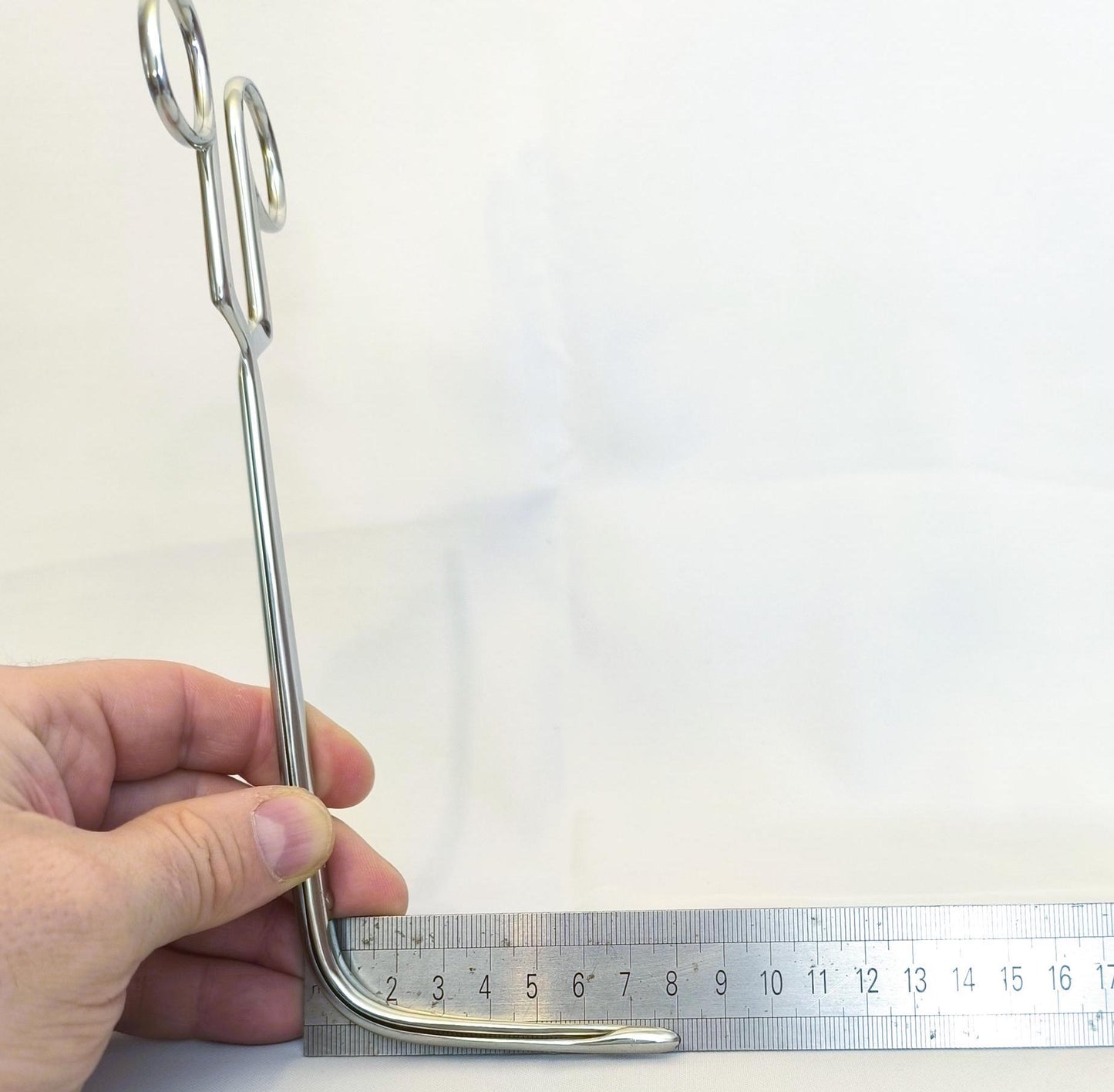 Antique Steel Gynecological Surgical Clamp – Medical Tool, Unique No. 23, Original Brand Instrument 1960s