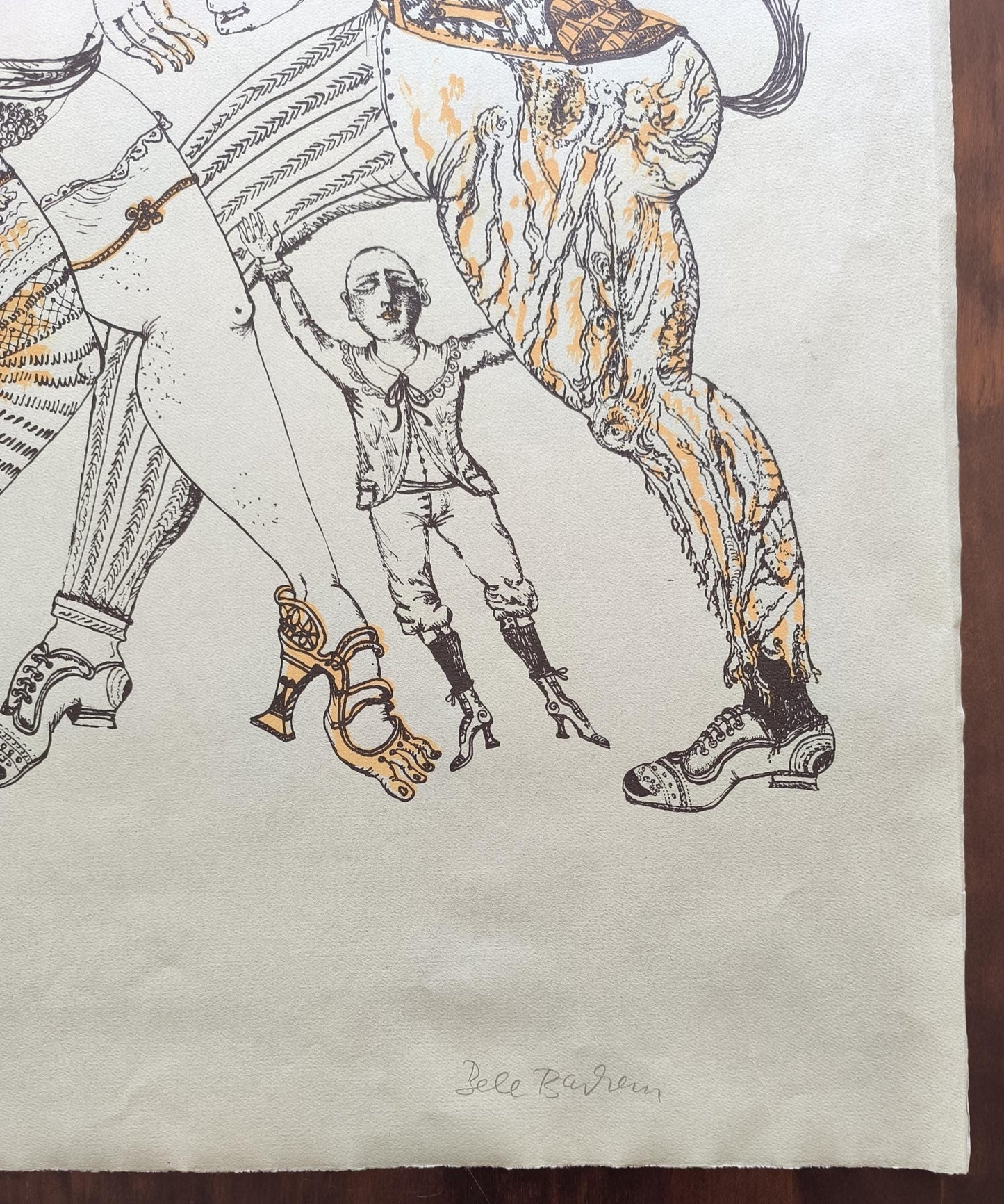 Bele Bachem Lithograph 4/100, Signed, Eine Bürgermeisterin, 1982