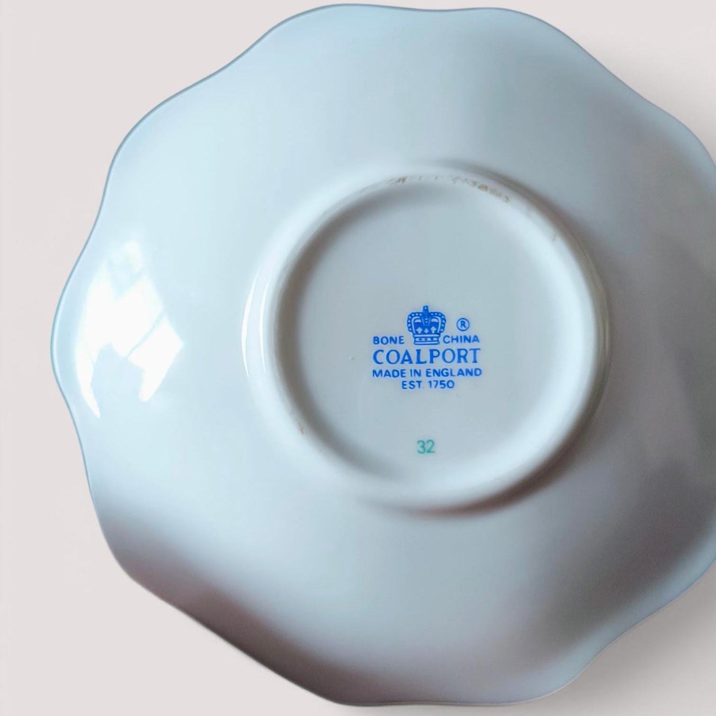 Vintage Coalport Bone Tea Cup & Saucer, Ming Rose Floral, England 1960s