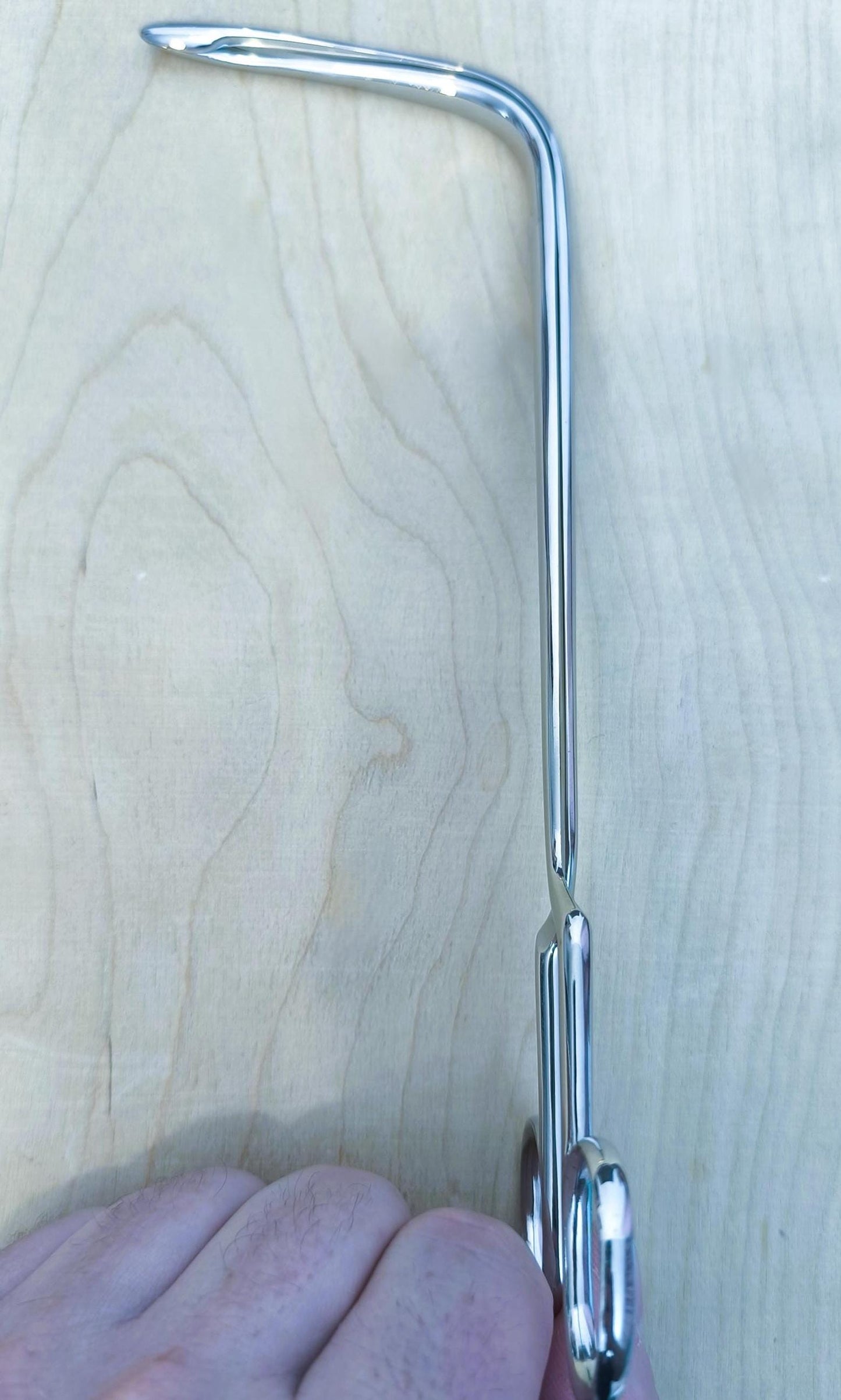 Antique Steel Gynecological Surgical Clamp – Medical Tool, Unique No. 23, Original Brand Instrument 1960s