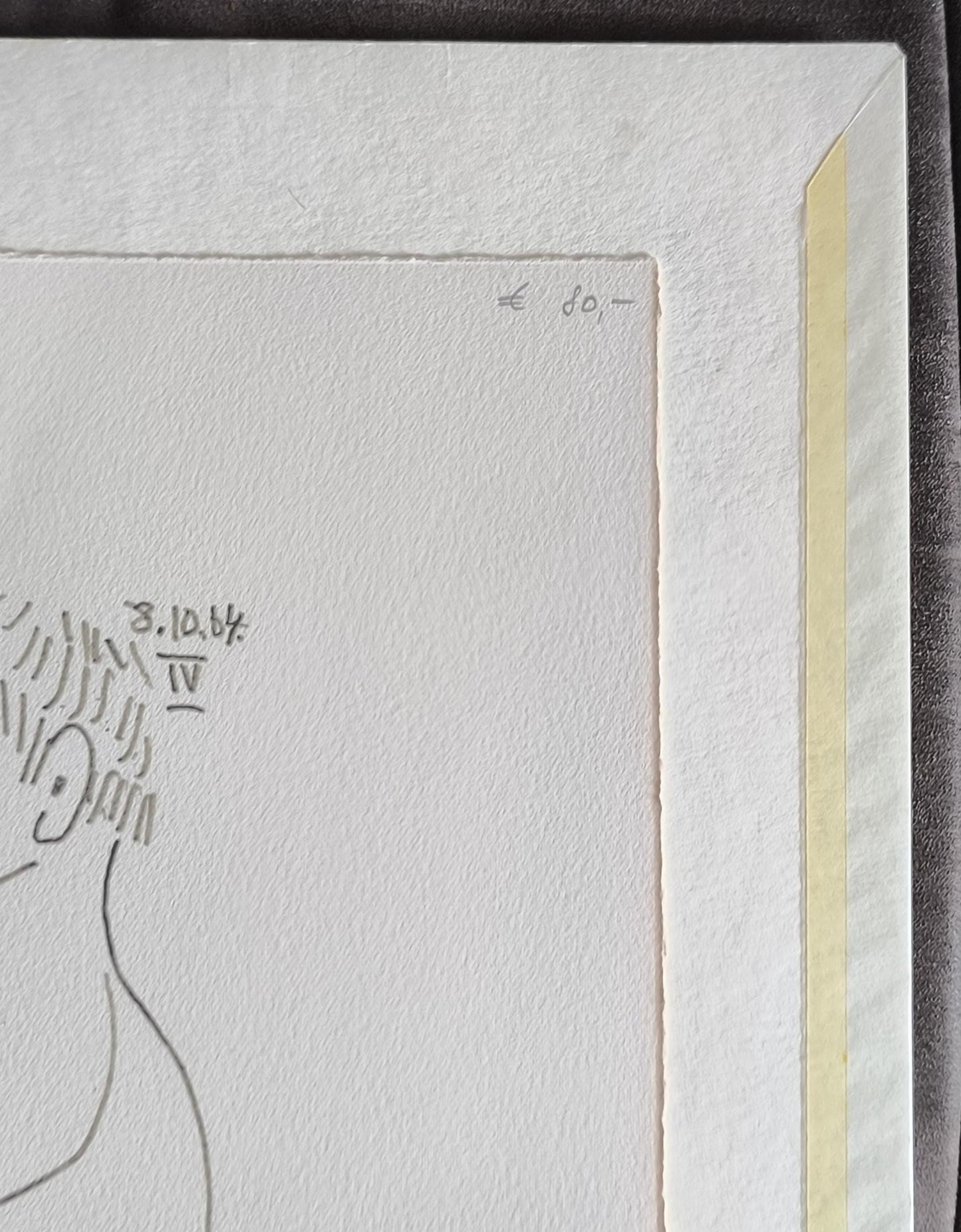 Pablo Picasso Lithograph 1 No.198/666, "Le Gout du Bonheur", Arches Paper 1964, Unframed