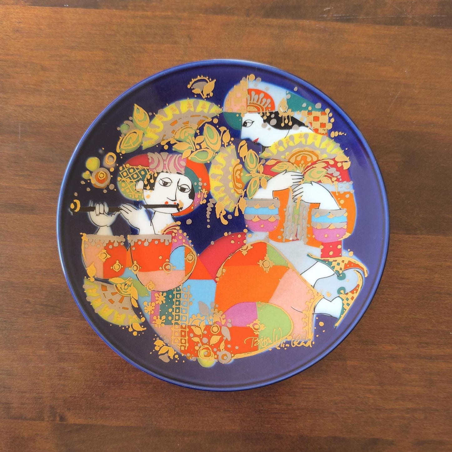 Oriental Night Music Plate, Rosenthal Porcelain 1976