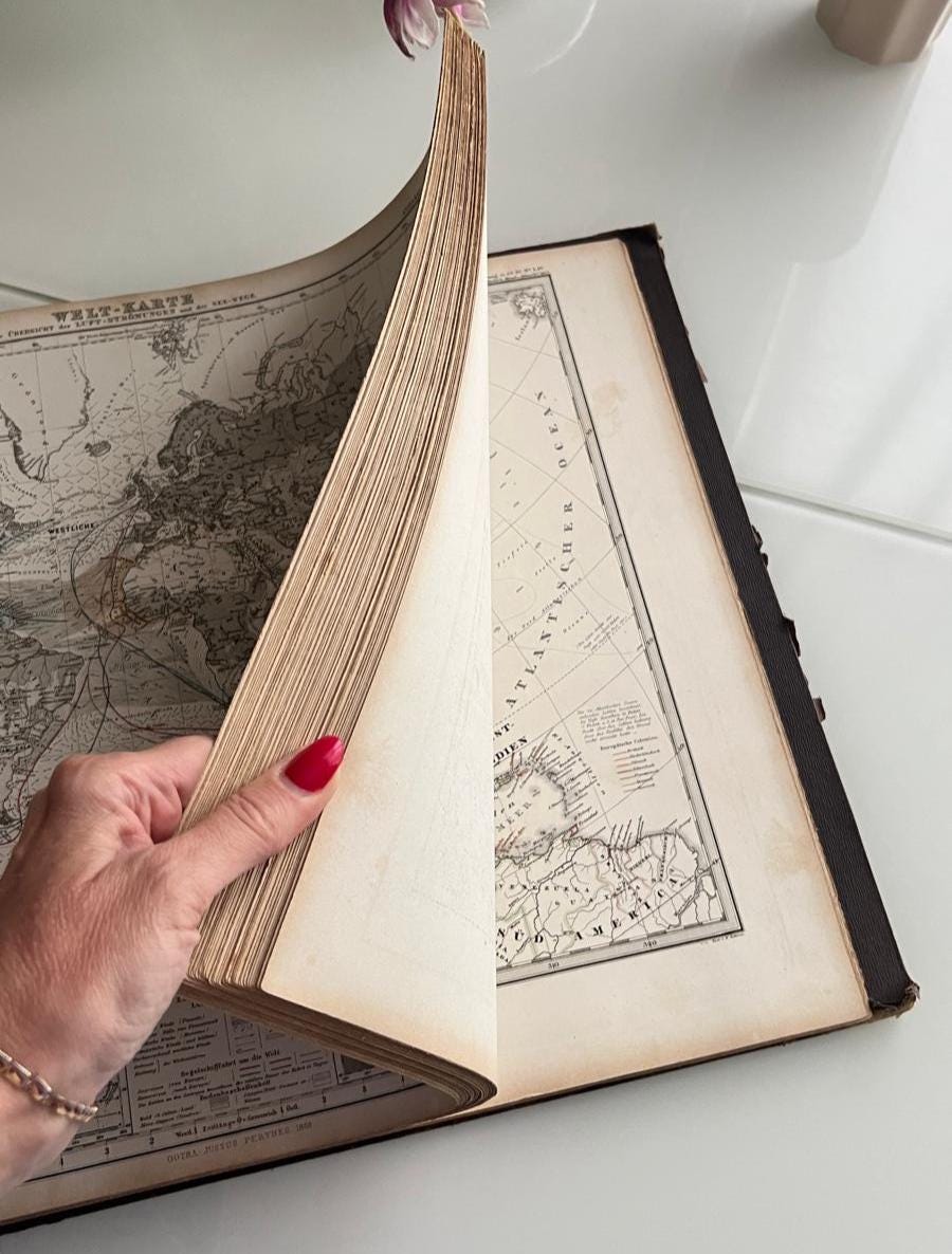Stieler's Hand Atlas, 1868 Eighth Edition, Full, Copper Engraved Maps