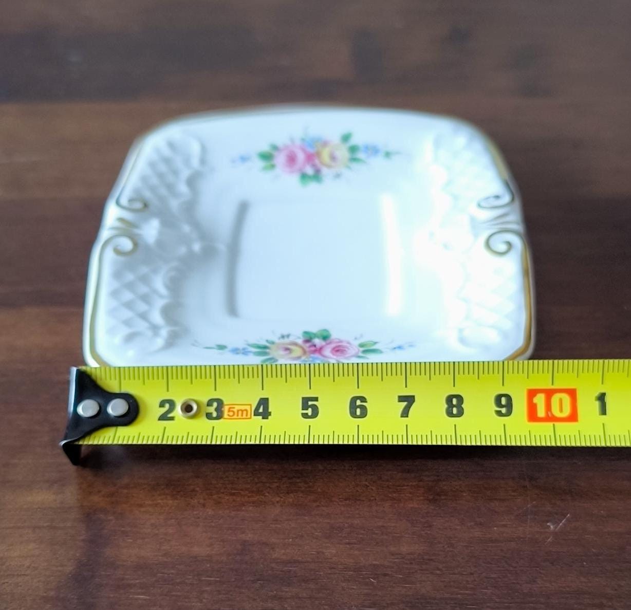 Vintage Gerold Tettau Bavaria Mocha Espresso Cup & Saucer, Floral Porcelain, 1960-1993