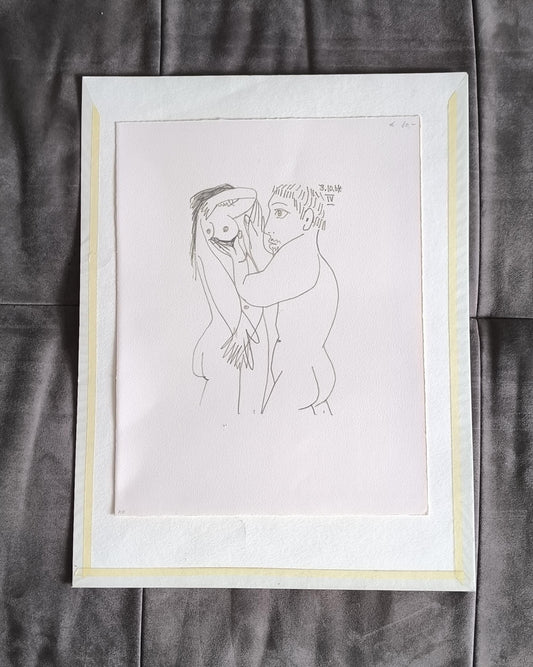 Pablo Picasso Lithograph 1 No.198/666, "Le Gout du Bonheur", Arches Paper 1964, Unframed