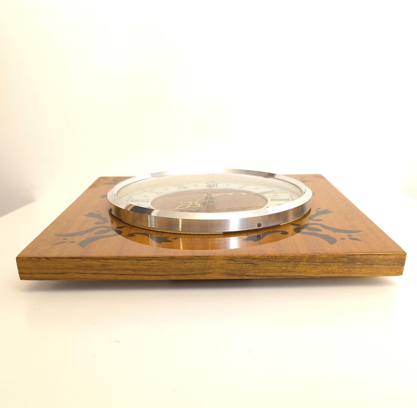 Wooden Wall Clock Mayak Collectible 1980s Soviet Wall Clock