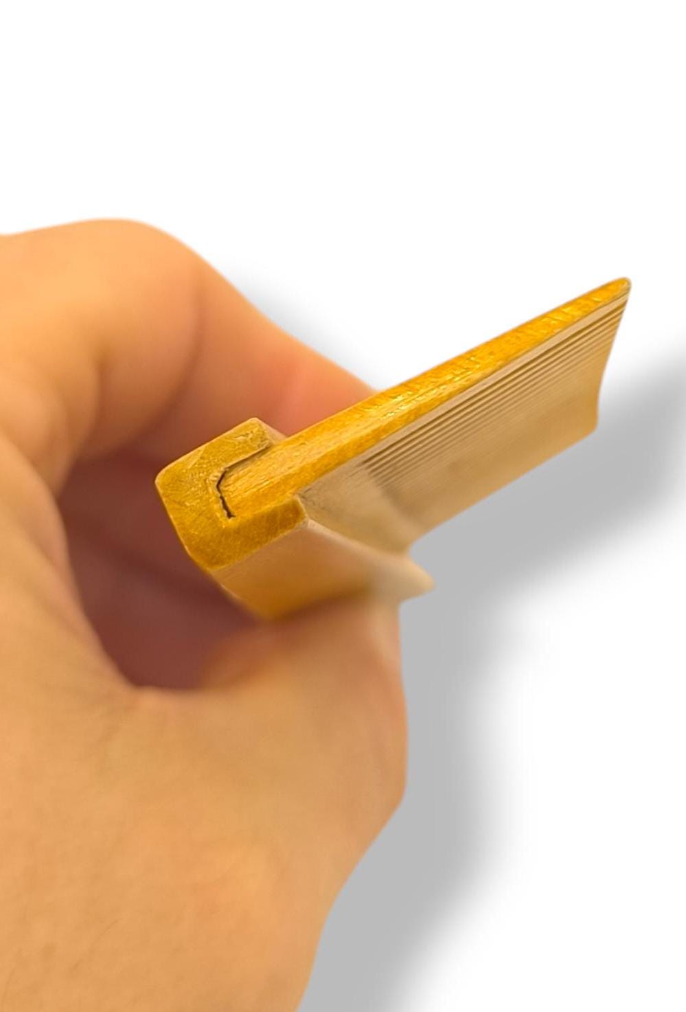 Handmade Antique Wooden Comb, Lithuania 1970s