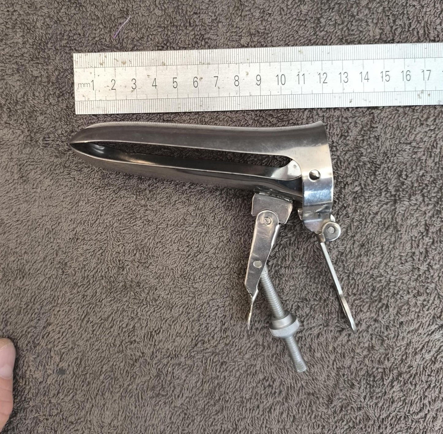 1980s Steel Gynecological Speculum – Unused Soviet Medical Instrument