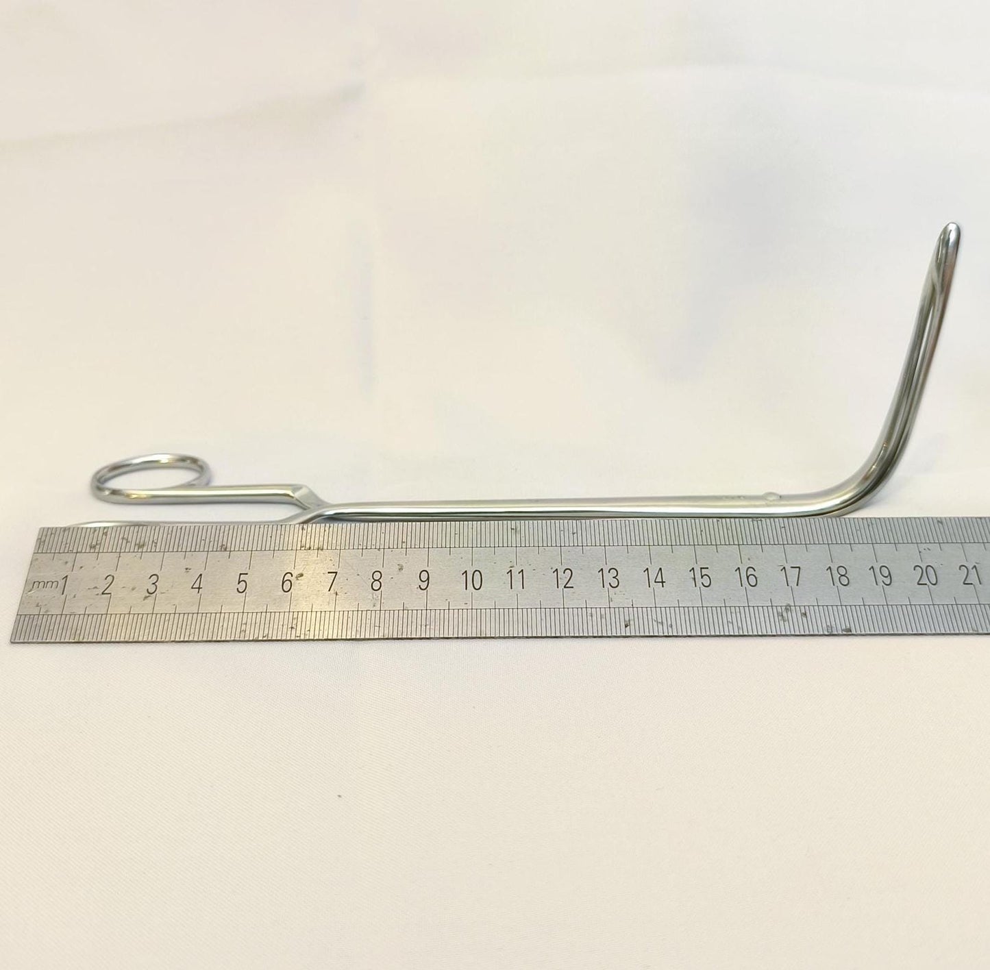 Antique Steel Gynecological Surgical Clamp – Medical Tool, Unique No. 23, Original Brand Instrument 1960s