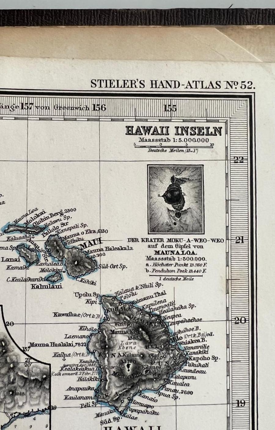 Stieler's Hand Atlas, 1868 Eighth Edition, Full, Copper Engraved Maps
