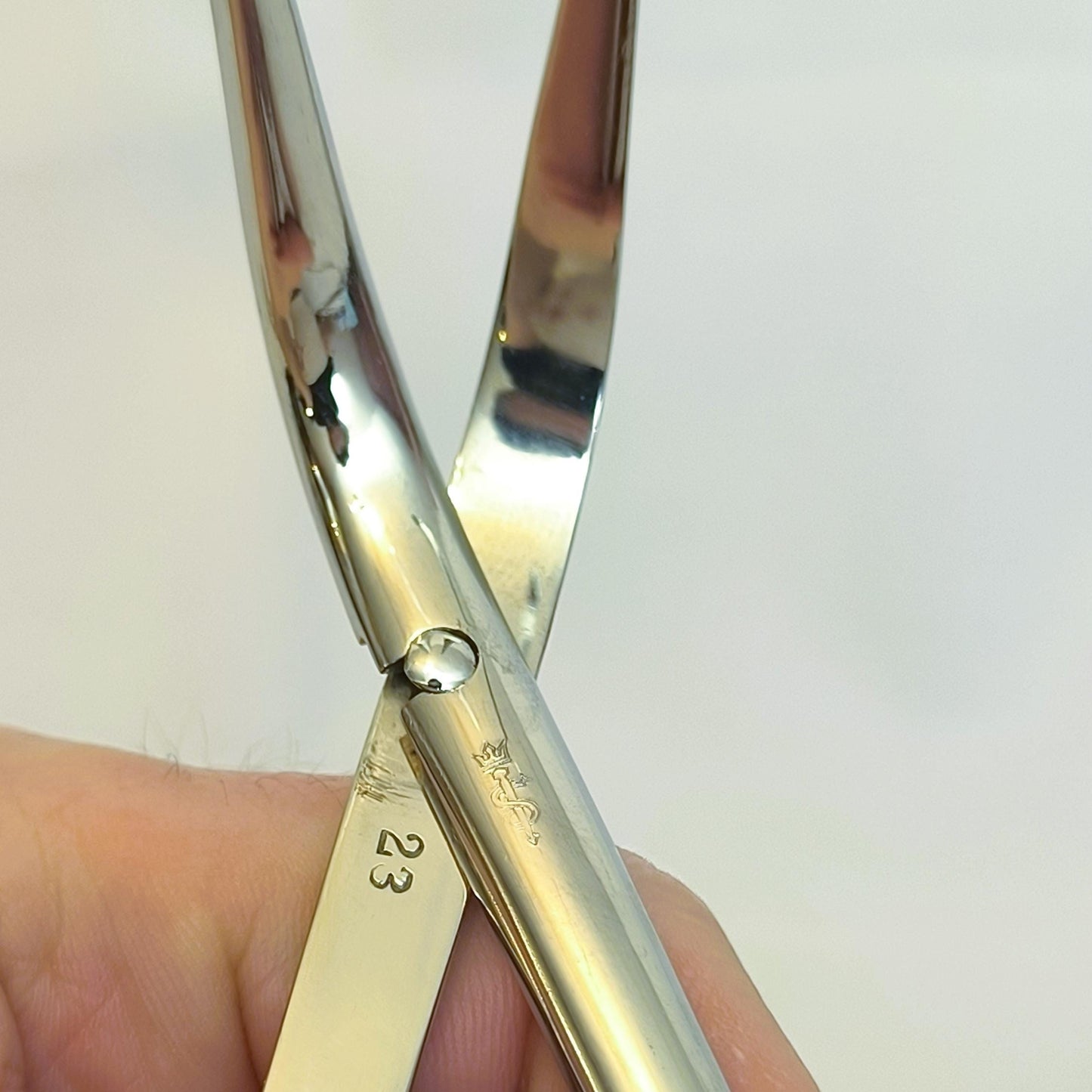 Antique Steel Gynecological Surgical Clamp – Medical Tool, Unique No. 23, Original Brand Instrument 1960s