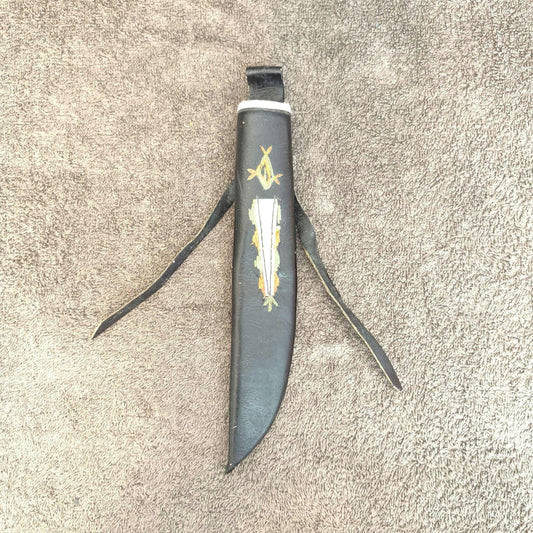 Leather Sheath for Uzbek National Knife Pchak, Soviet Union.