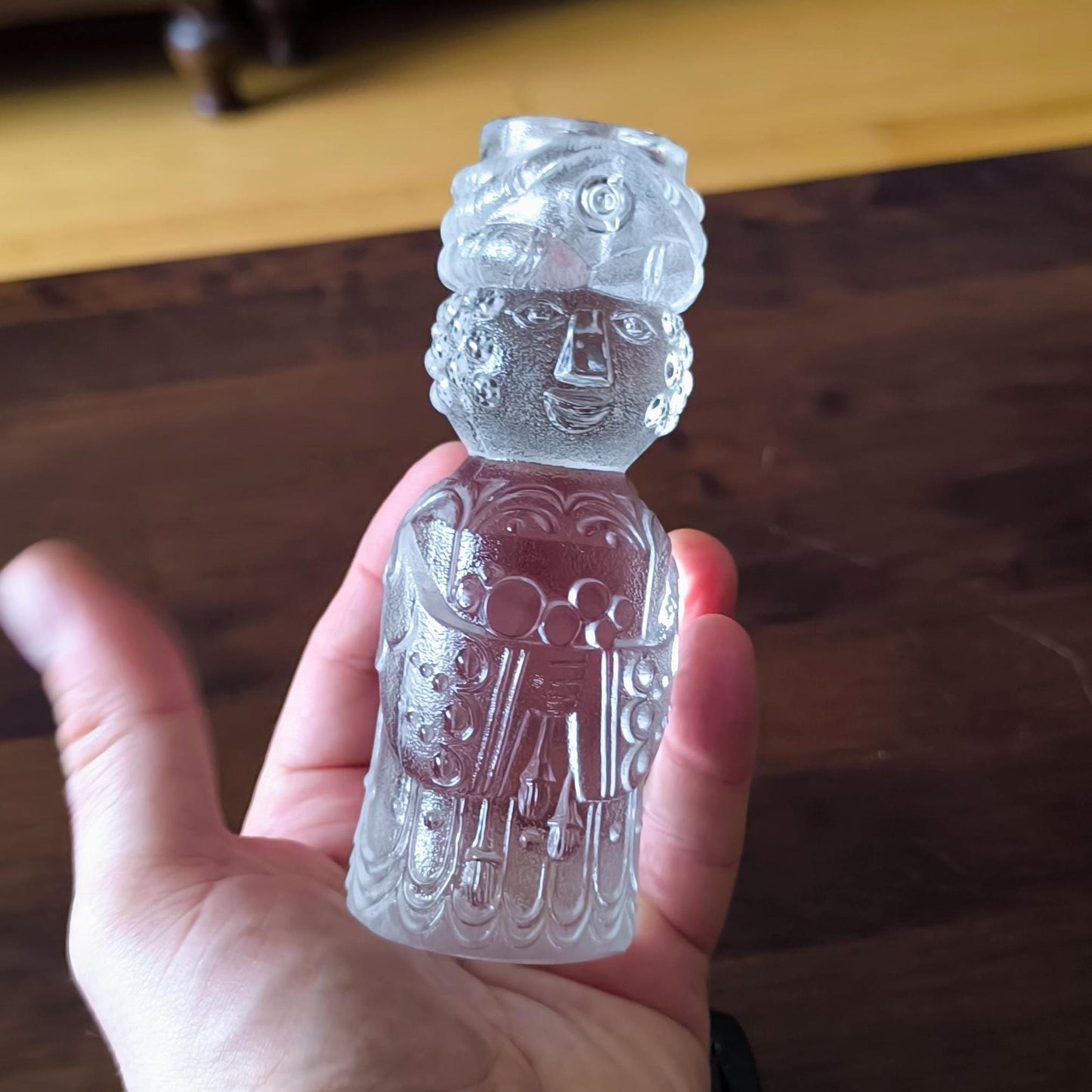 Rosenthal Three Kings crystal candlestick set, Bjorn Winblad Crystal Candleholders, 1960s