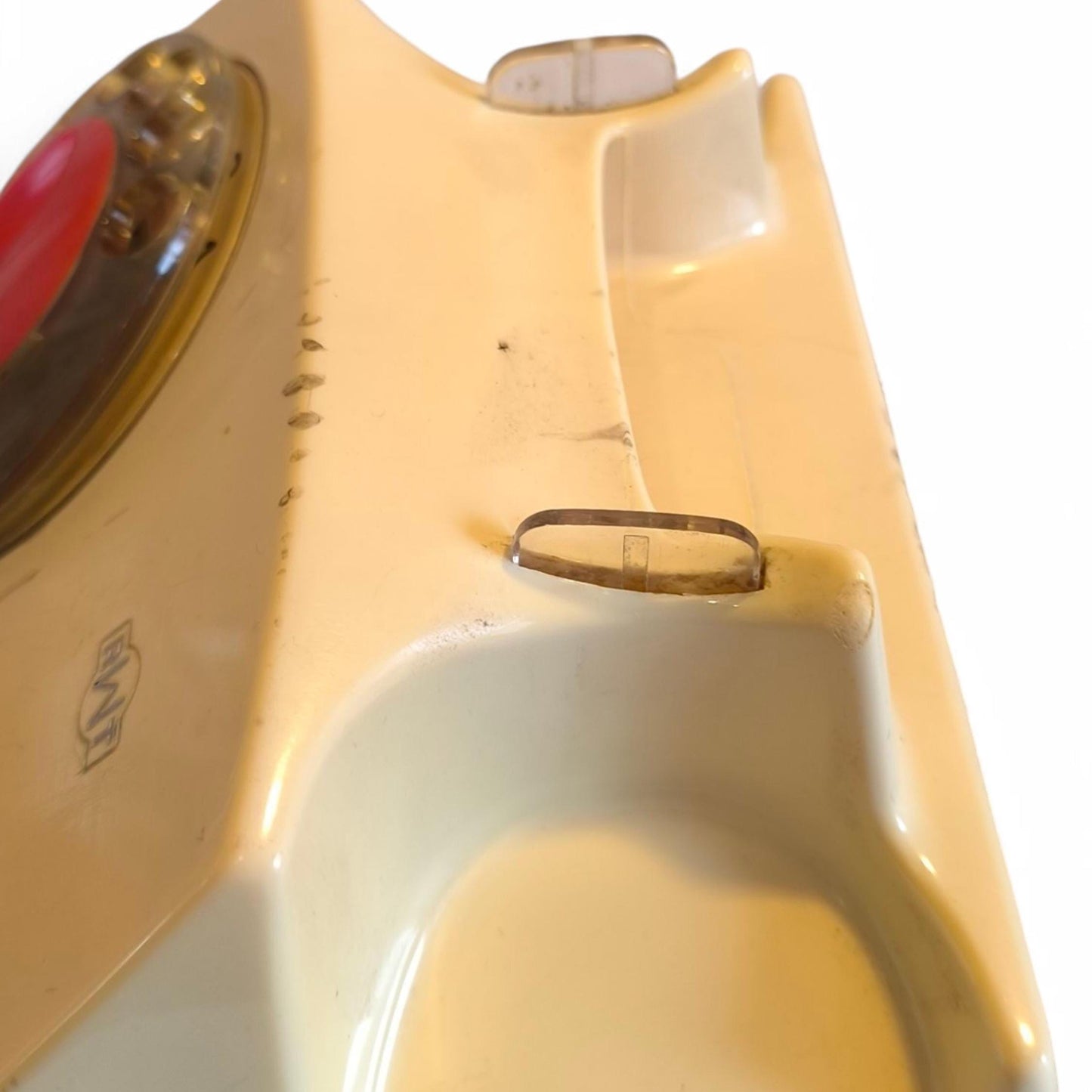 Red & Yellow Fixed-Line Analog Rotary Phone – Telkom RWT Aster 72 (1980)