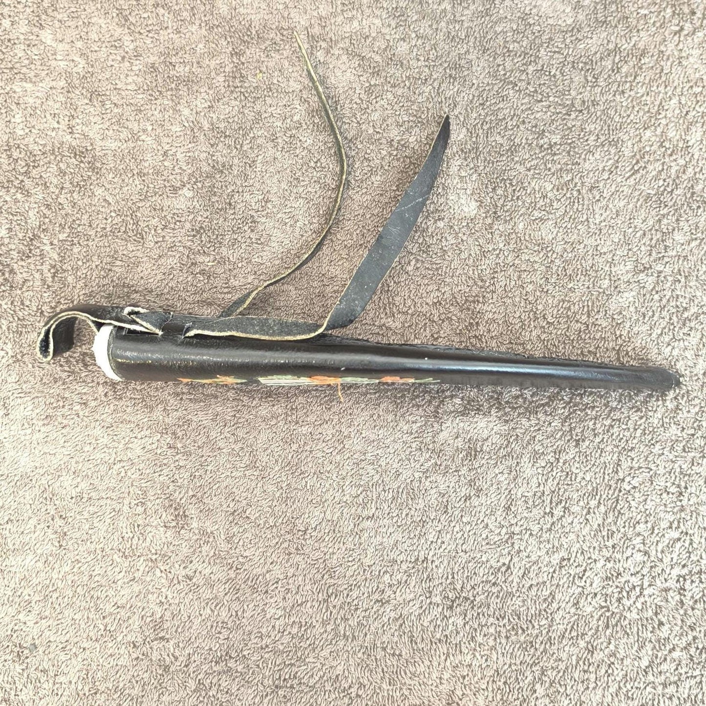 Leather Sheath for Uzbek National Knife Pchak, Soviet Union.