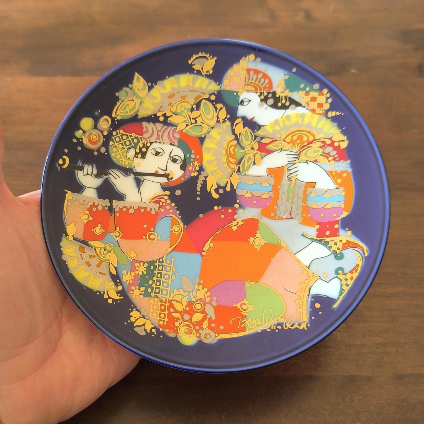 Oriental Night Music Plate, Rosenthal Porcelain 1976