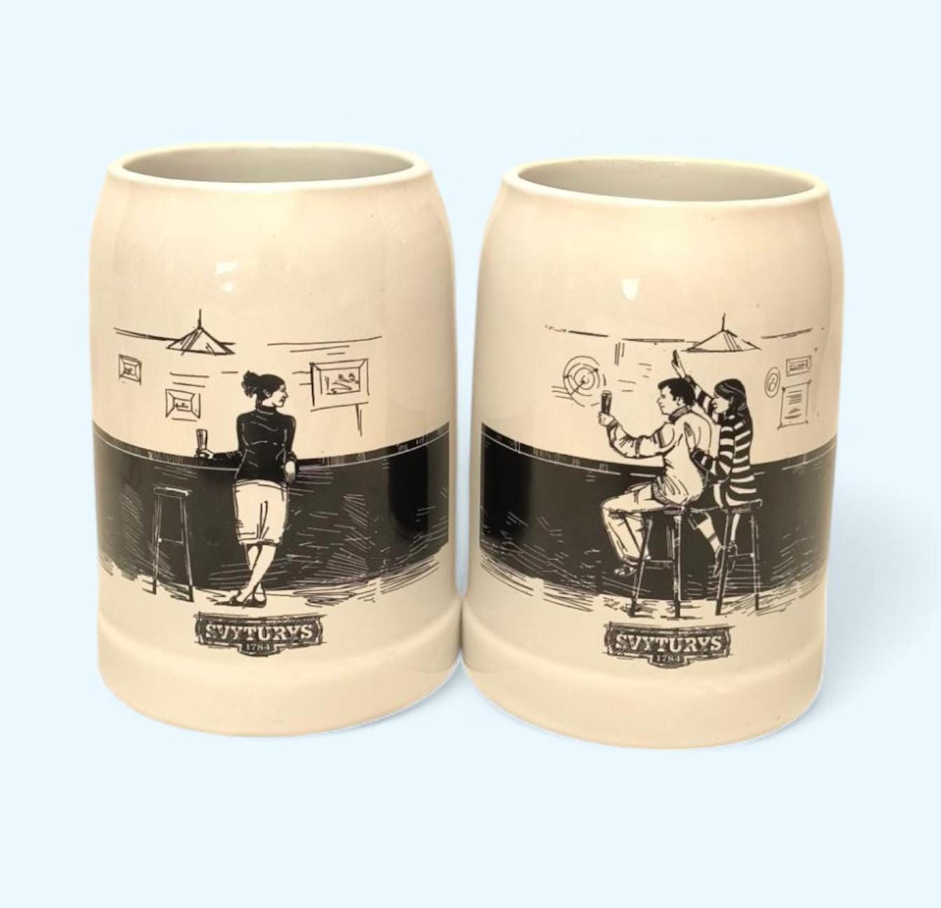 Collectible Svyturys Ceramic Beer Stein - Limited Edition Lithuania