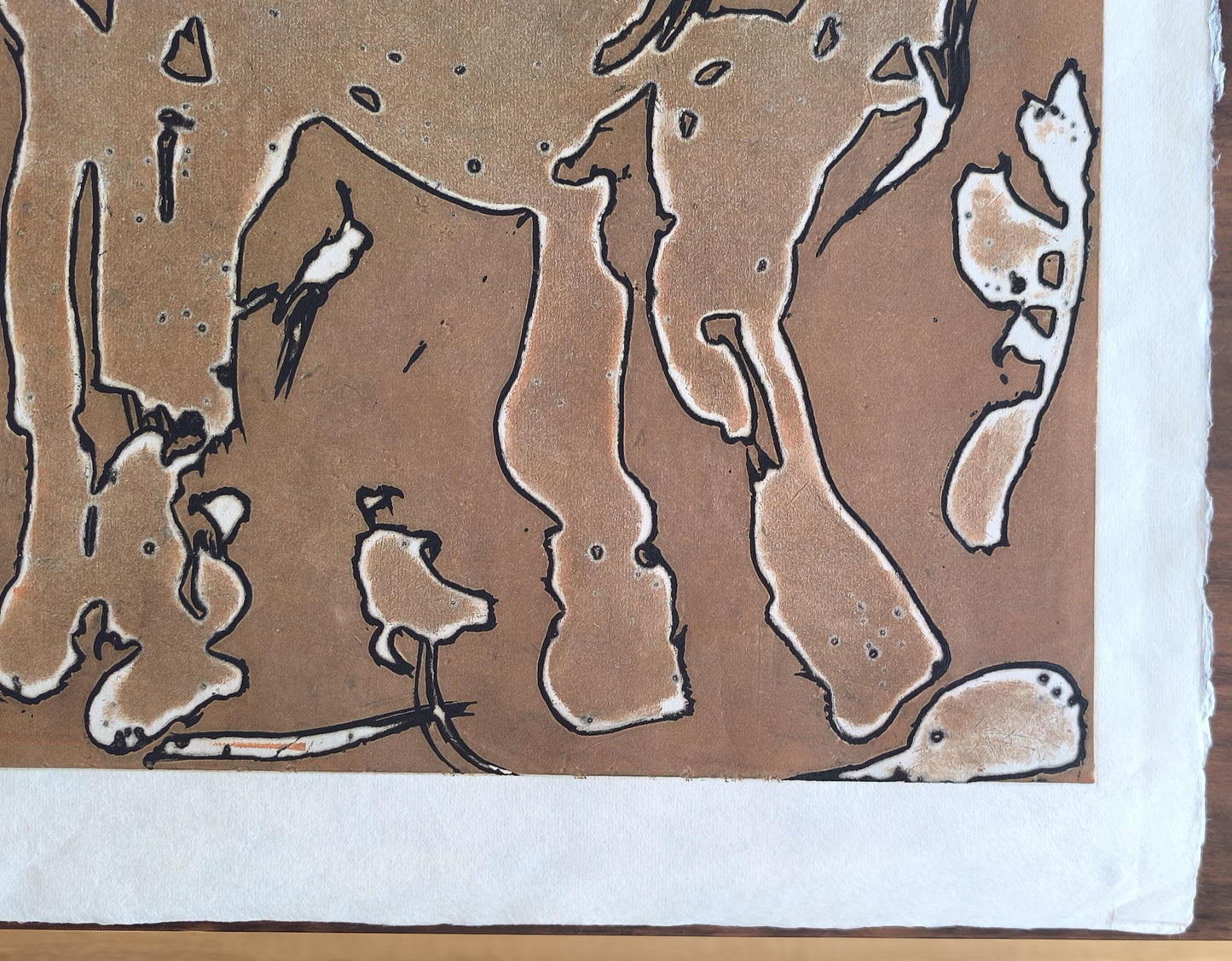 Horst Janssen Lithograph "Elephant", Colored Aquatint 1995, Signed by Heir