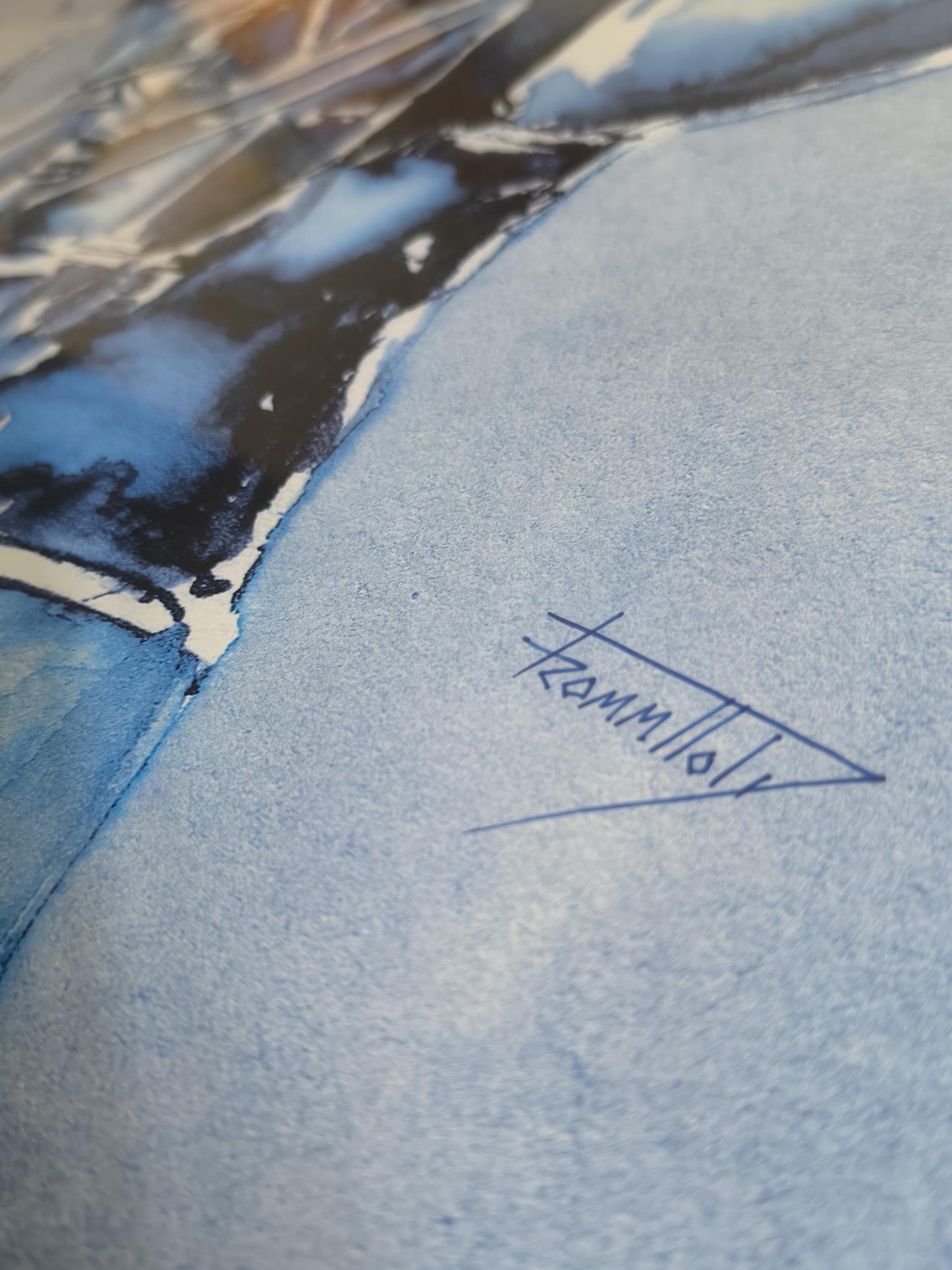 Jürgen Frommhold Signed Nude Watercolor, Pre-1990, Framed