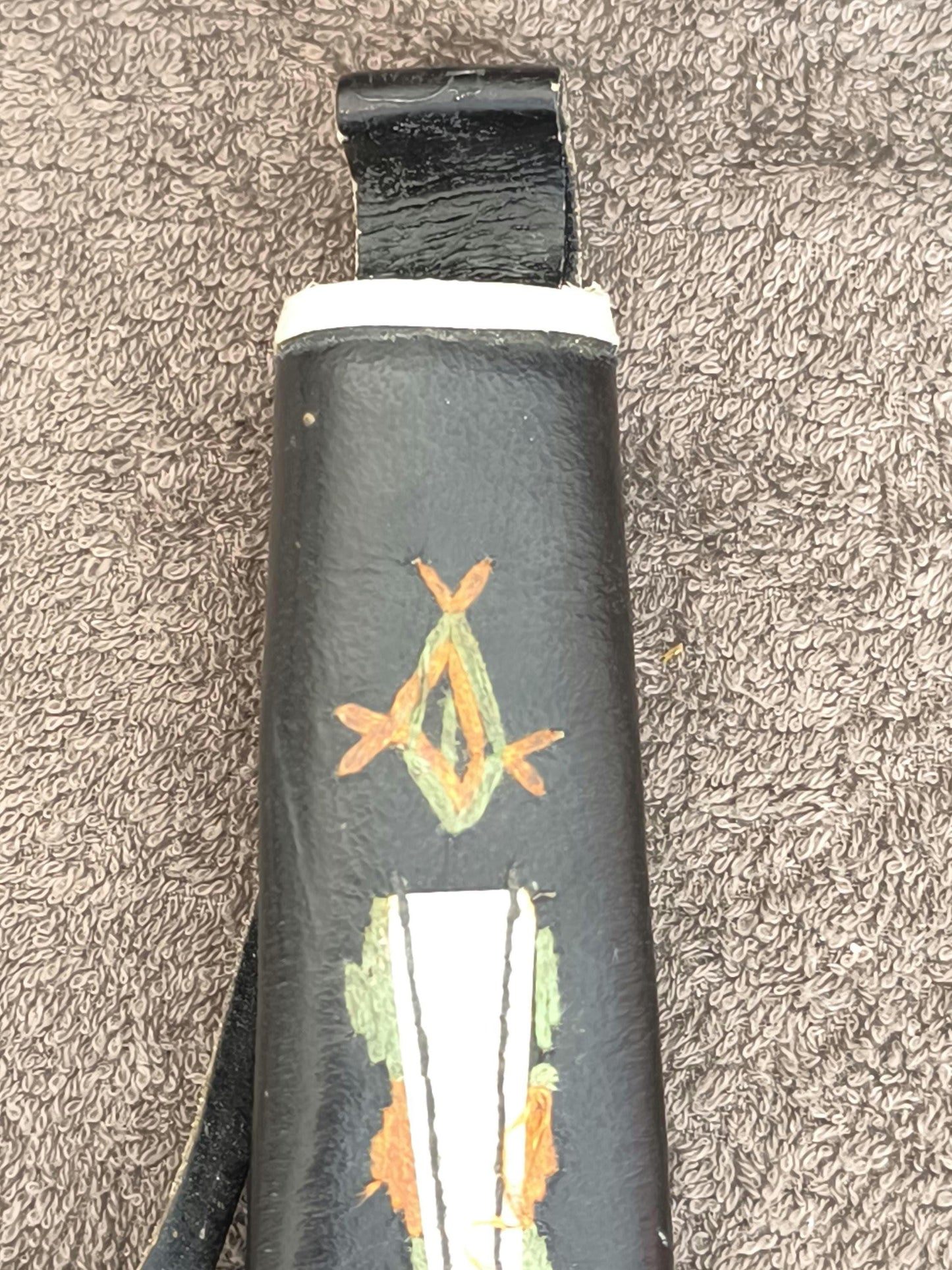 Leather Sheath for Uzbek National Knife Pchak, Soviet Union.