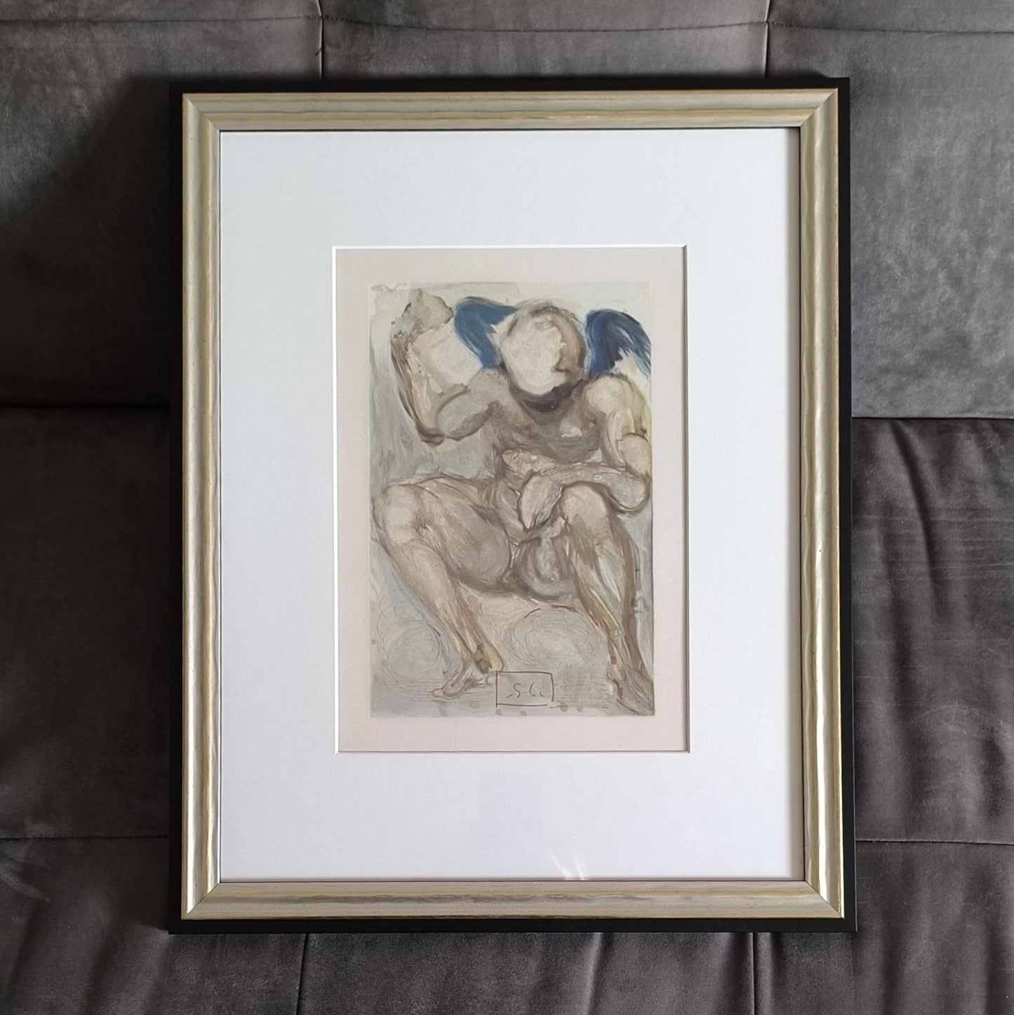 Salvador Dalí Woodcut "Envy" Divine Comedy, Framed, 1960–63, Certified