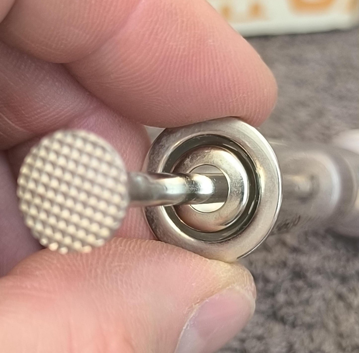 Unused USSR Medical Syringe, Stainless Steel with Glass Body, 5 ml, 1990s, in Box