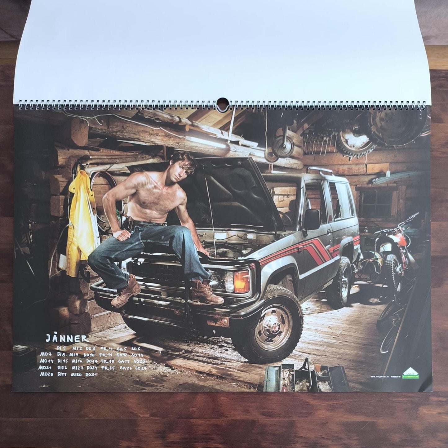 Jungbauernkalender Austrian Farmers Men Calendar